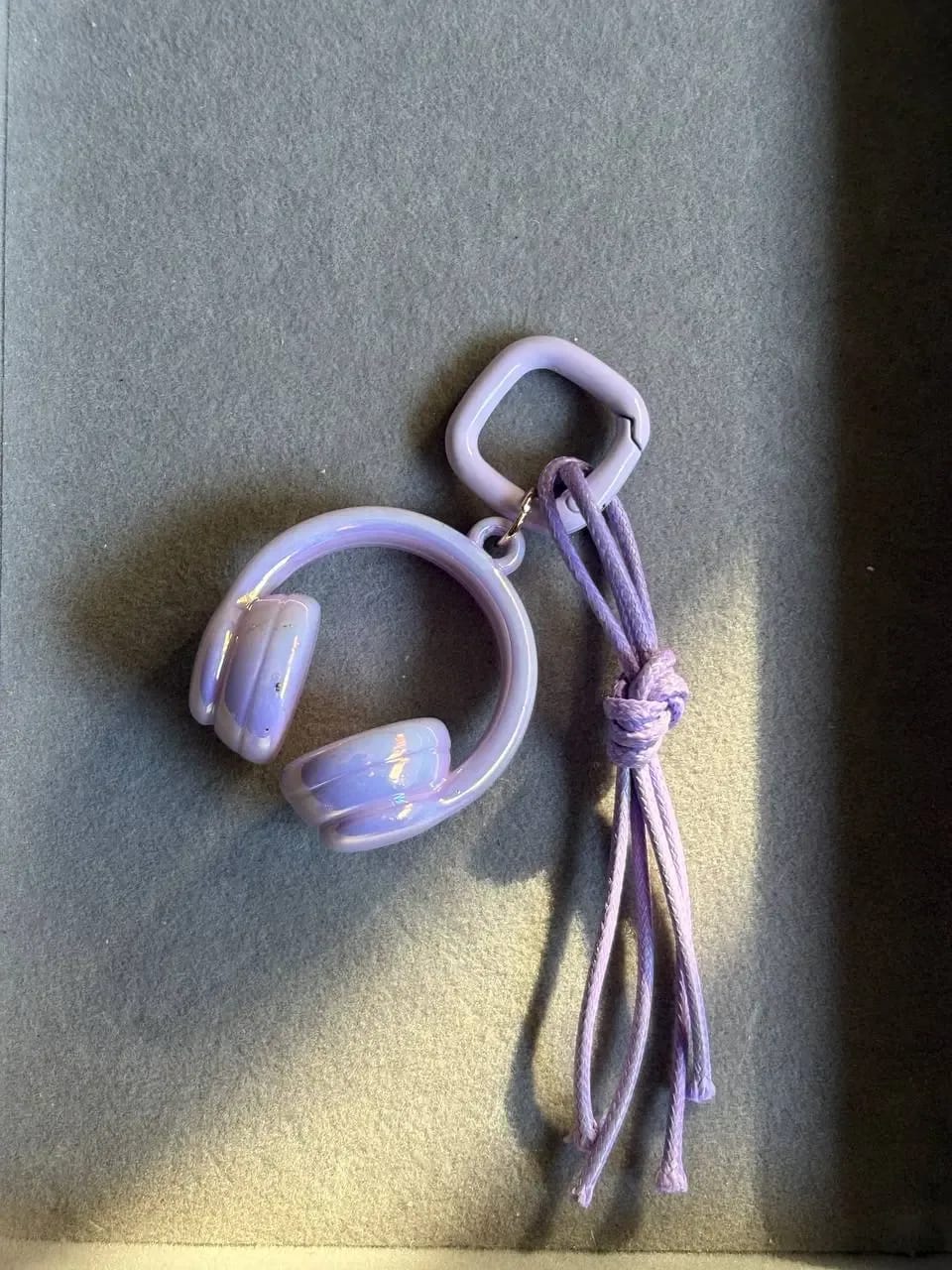 Lilac Headphone Bag Charm — Key, Bag & Phone Chains