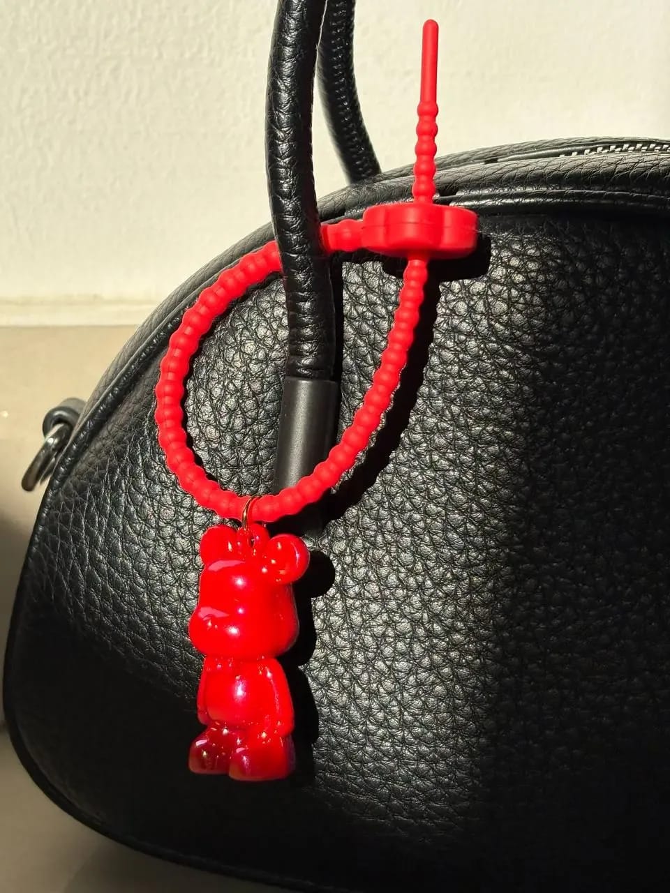 Red Teddy Bag Charm — Key, Bag & Phone Chains