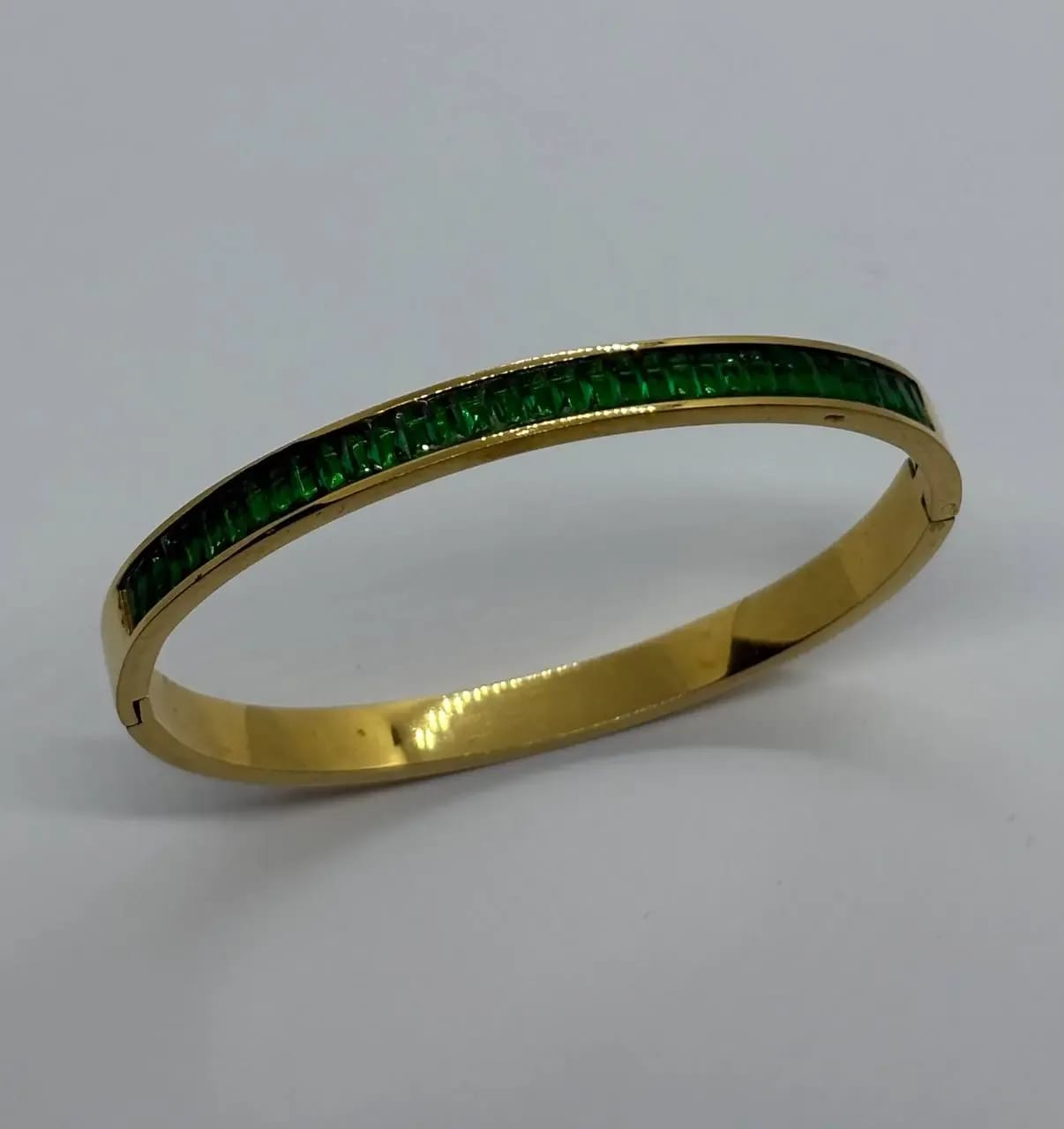 Emerald Glitter Bangle — Bangles