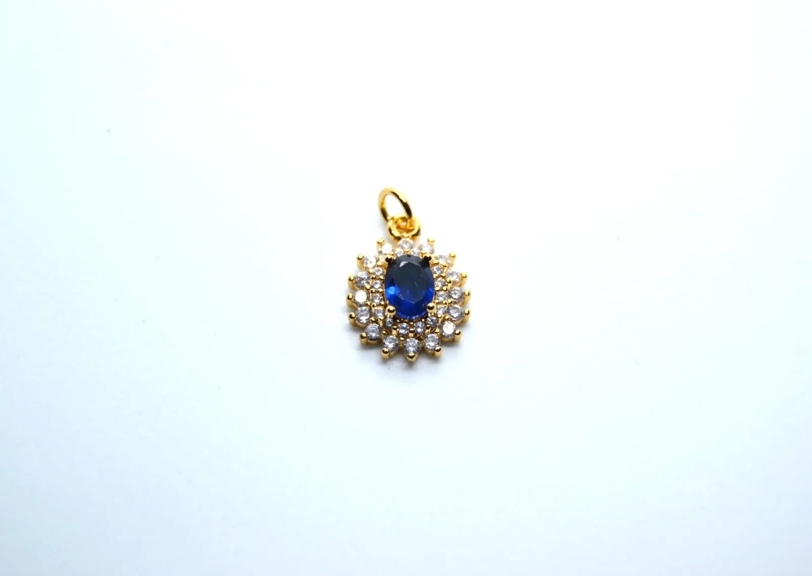 Blue Crystal Charm — Handmade Charms