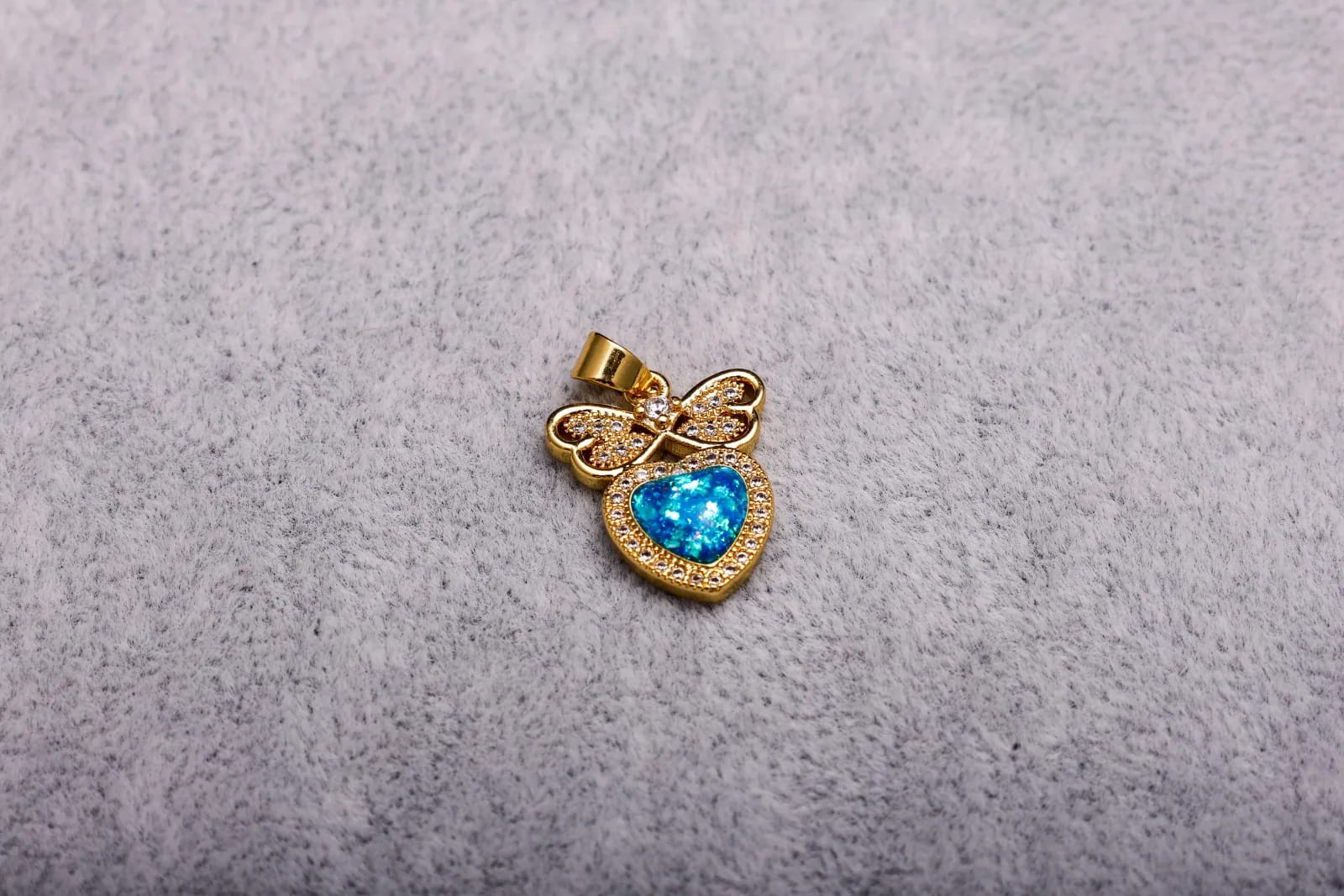 Blue Heart Charm — Handmade Charms