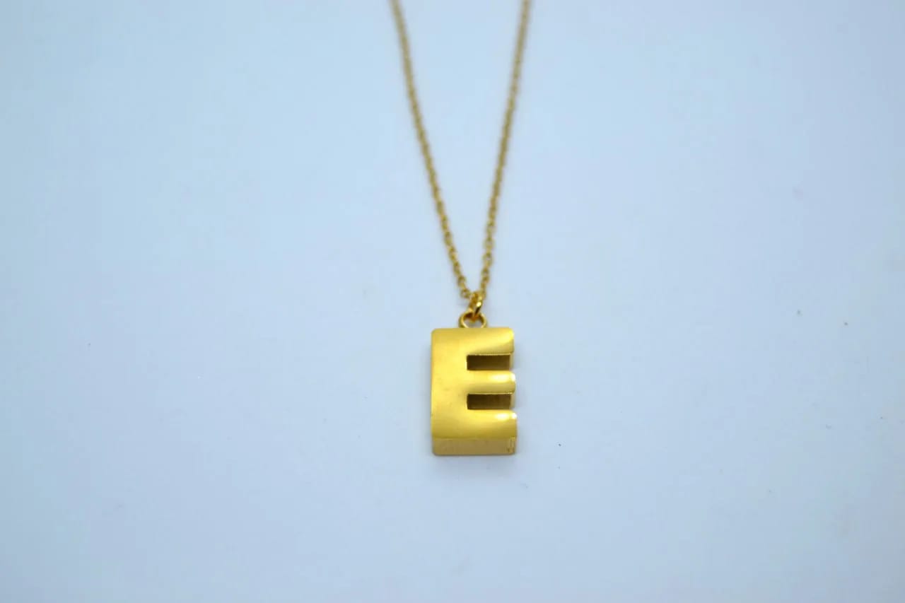 Bold Letter Necklace — Necklaces