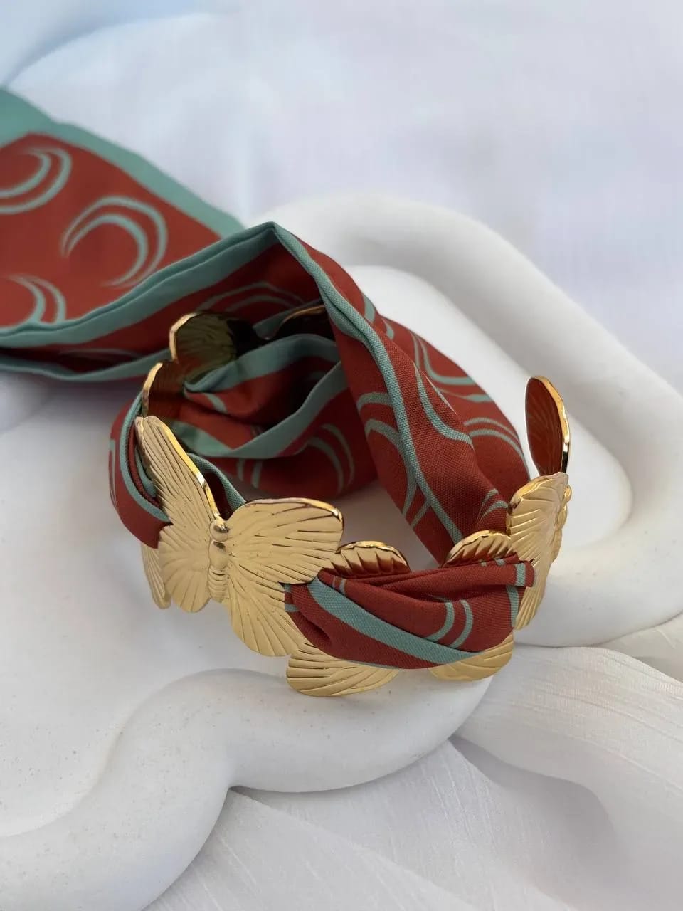 Butterfly Scarf Bangle — Bangles