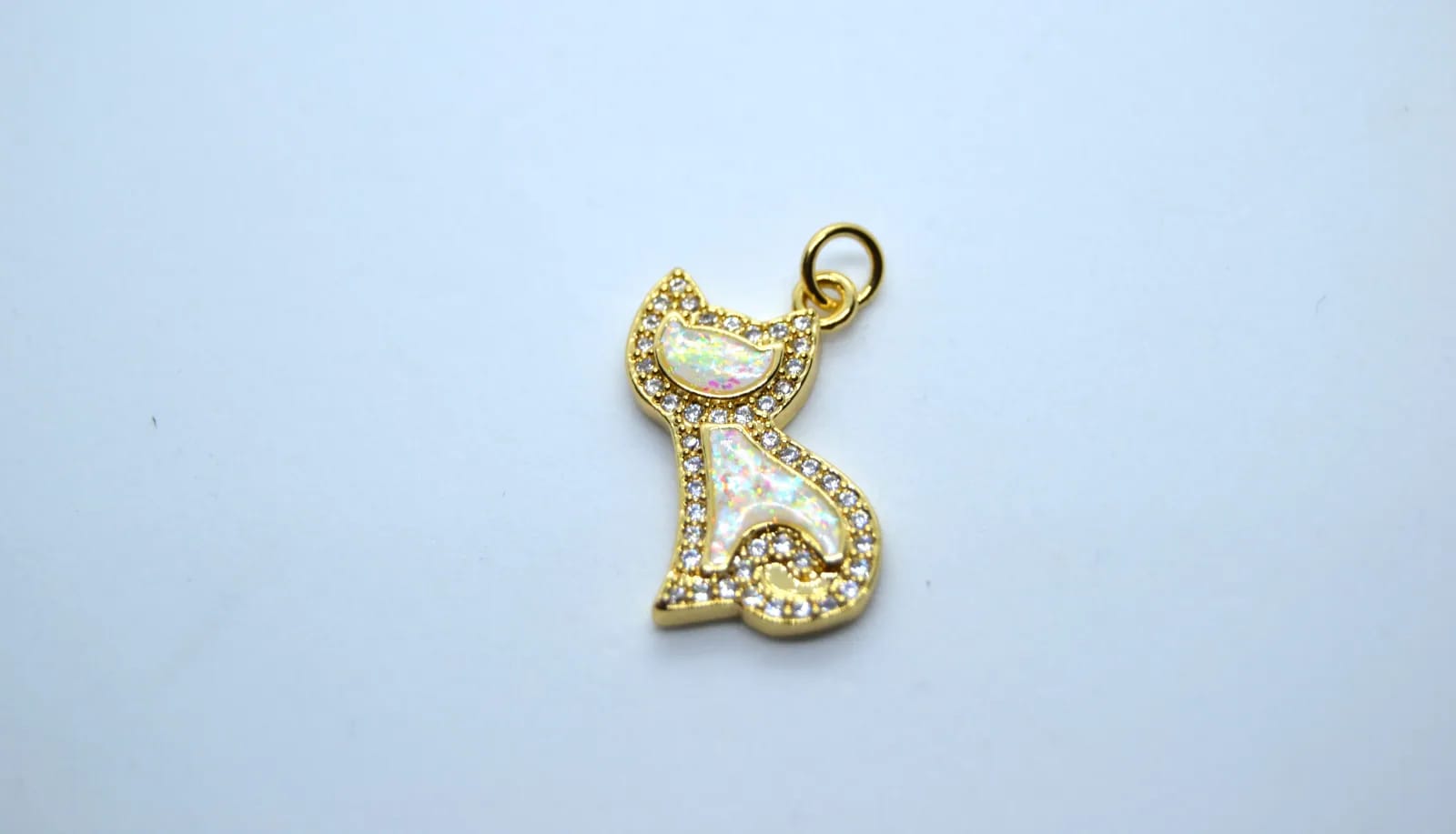 Golden Cat Charm — Handmade Charms, photo 2 of 2