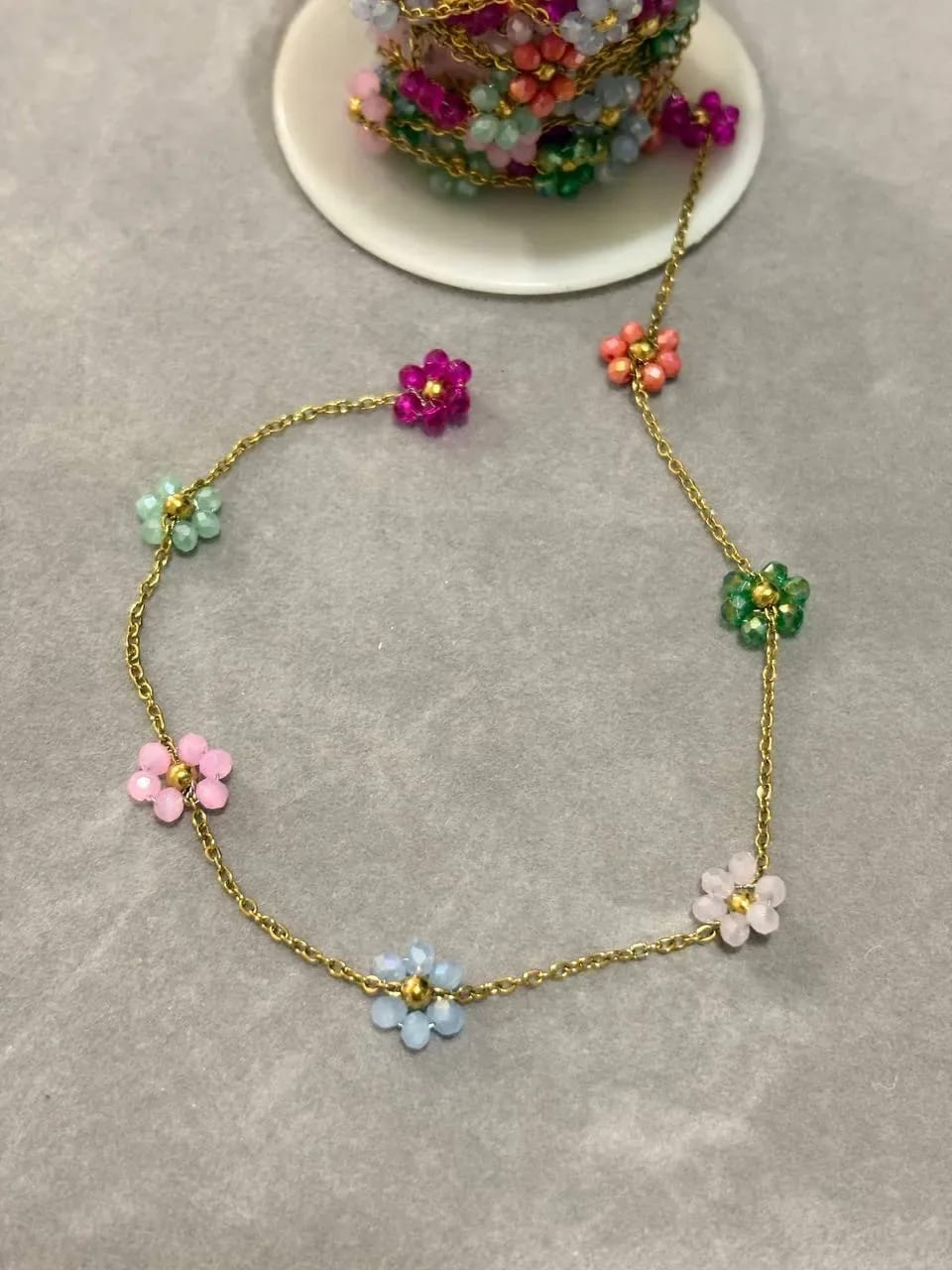 Colourful Flower Bracelet — Handmade Bracelets & Anklets