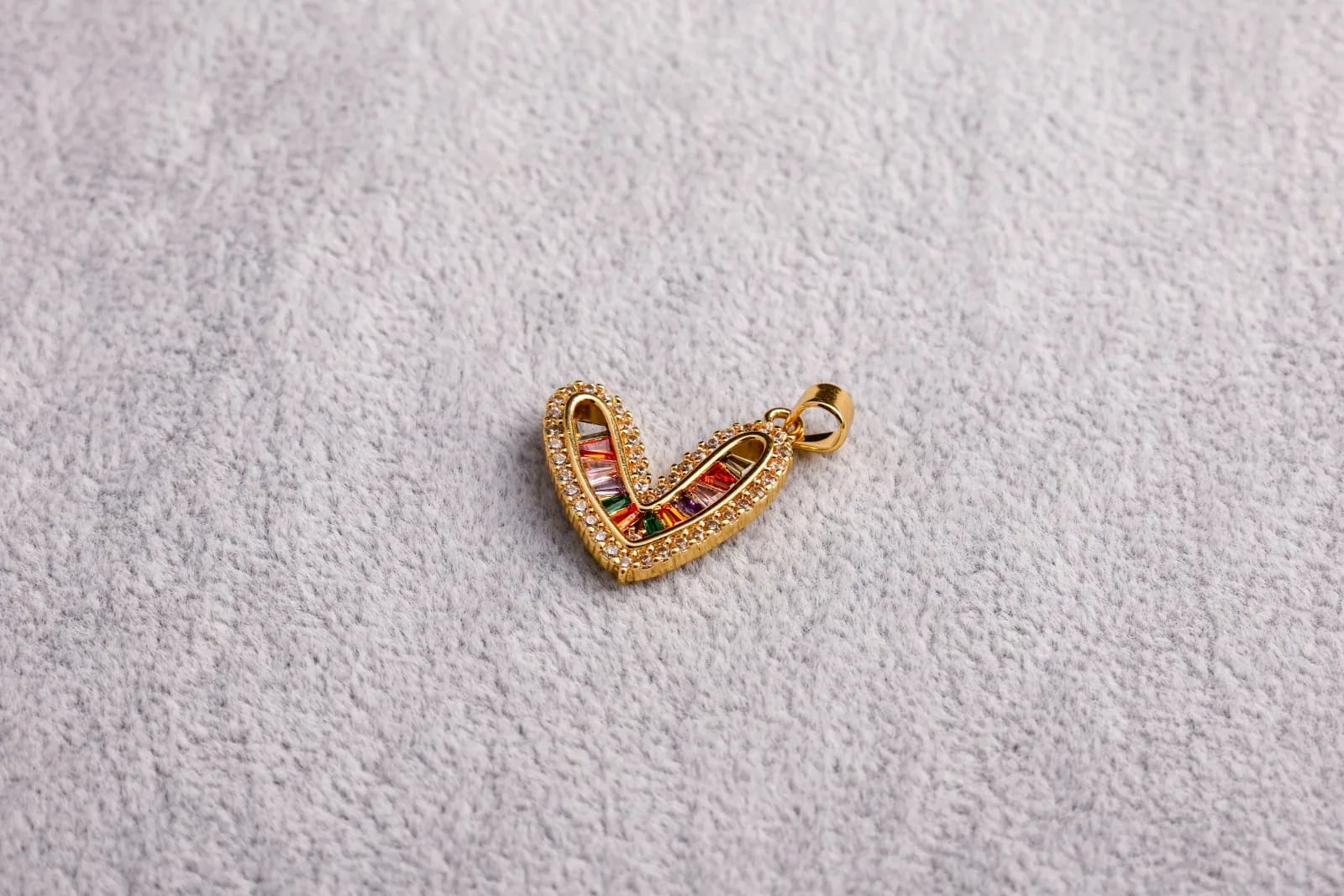 Colourful Heart Charm — Handmade Charms