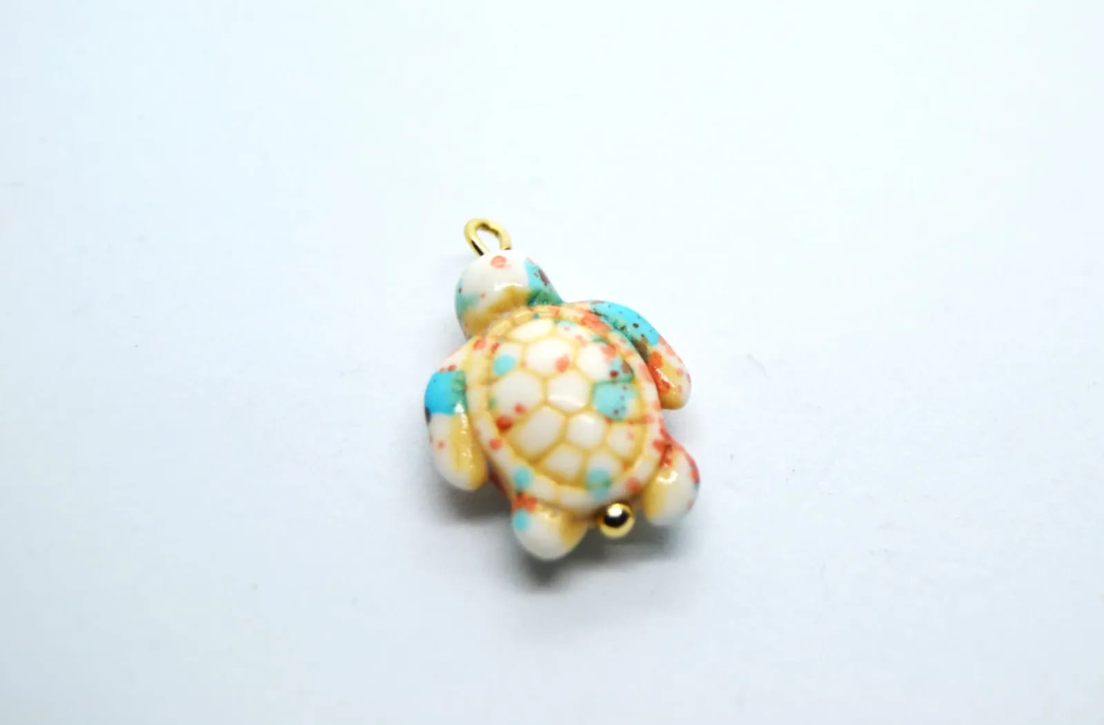 Stone Turtle Charm — Handmade Charms