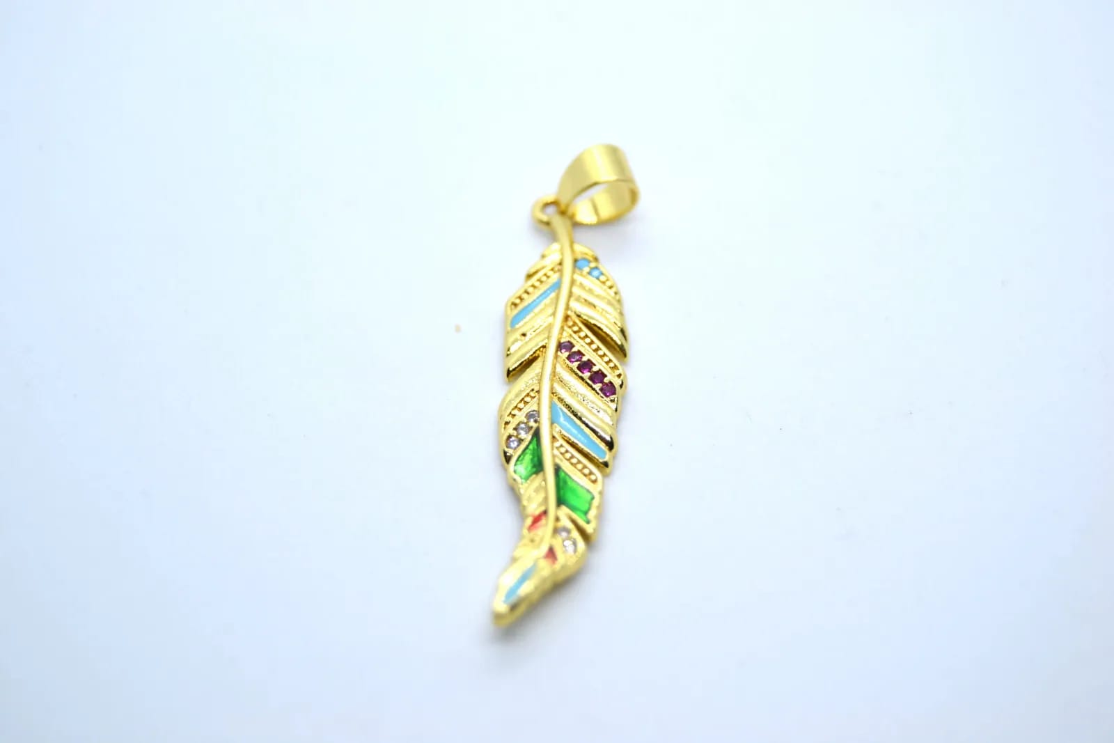 Golden Feather Charm — Handmade Charms, photo 1 of 2