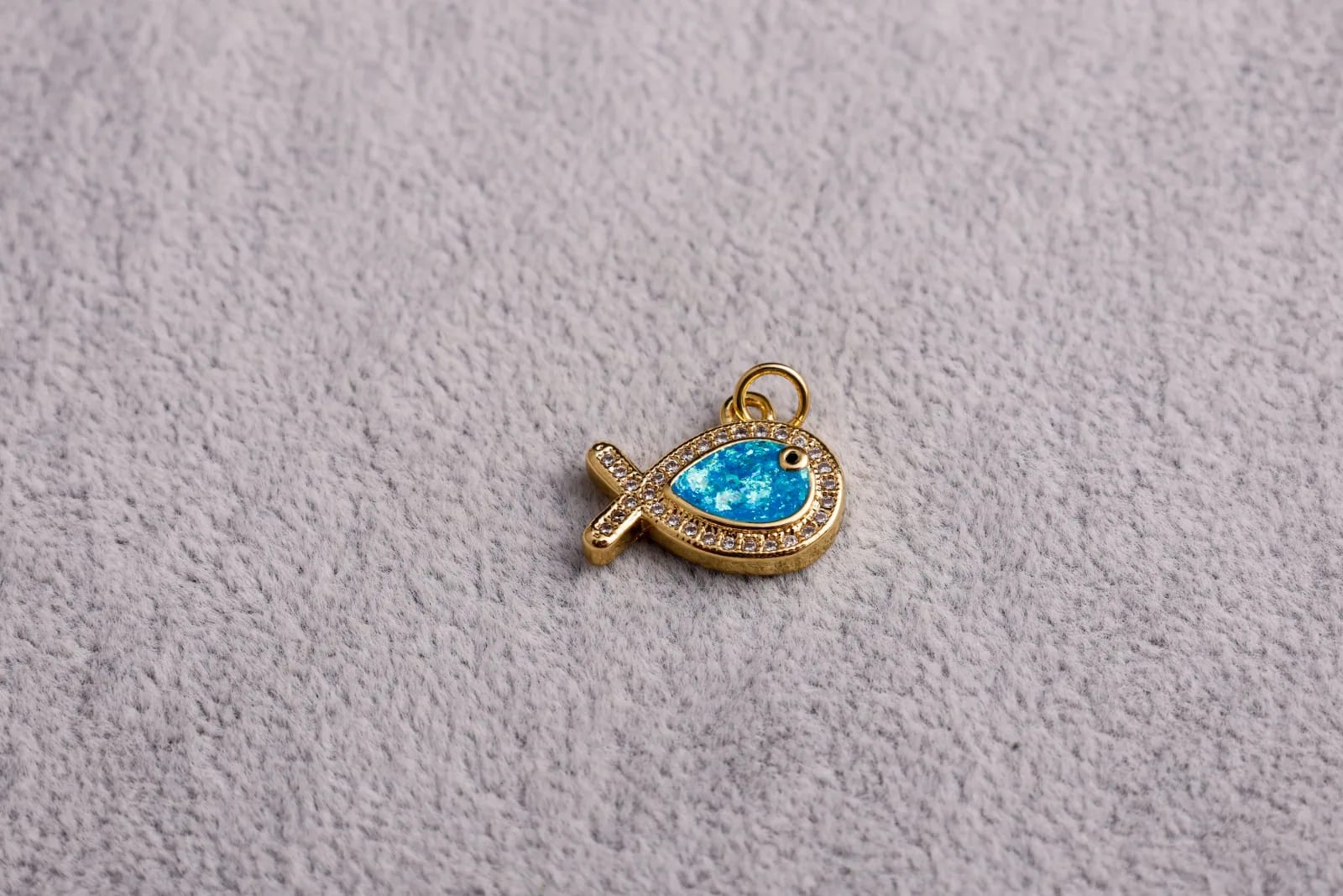 Golden Fish Charm — Handmade Charms, photo 1 of 2