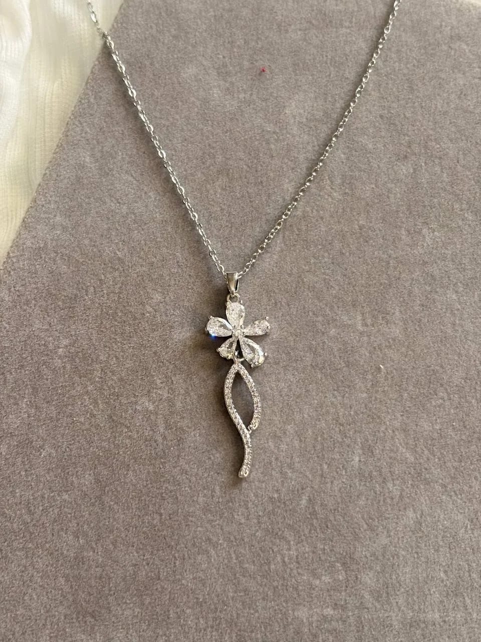 Silver Flower Necklace — Necklaces, photo 1 of 2