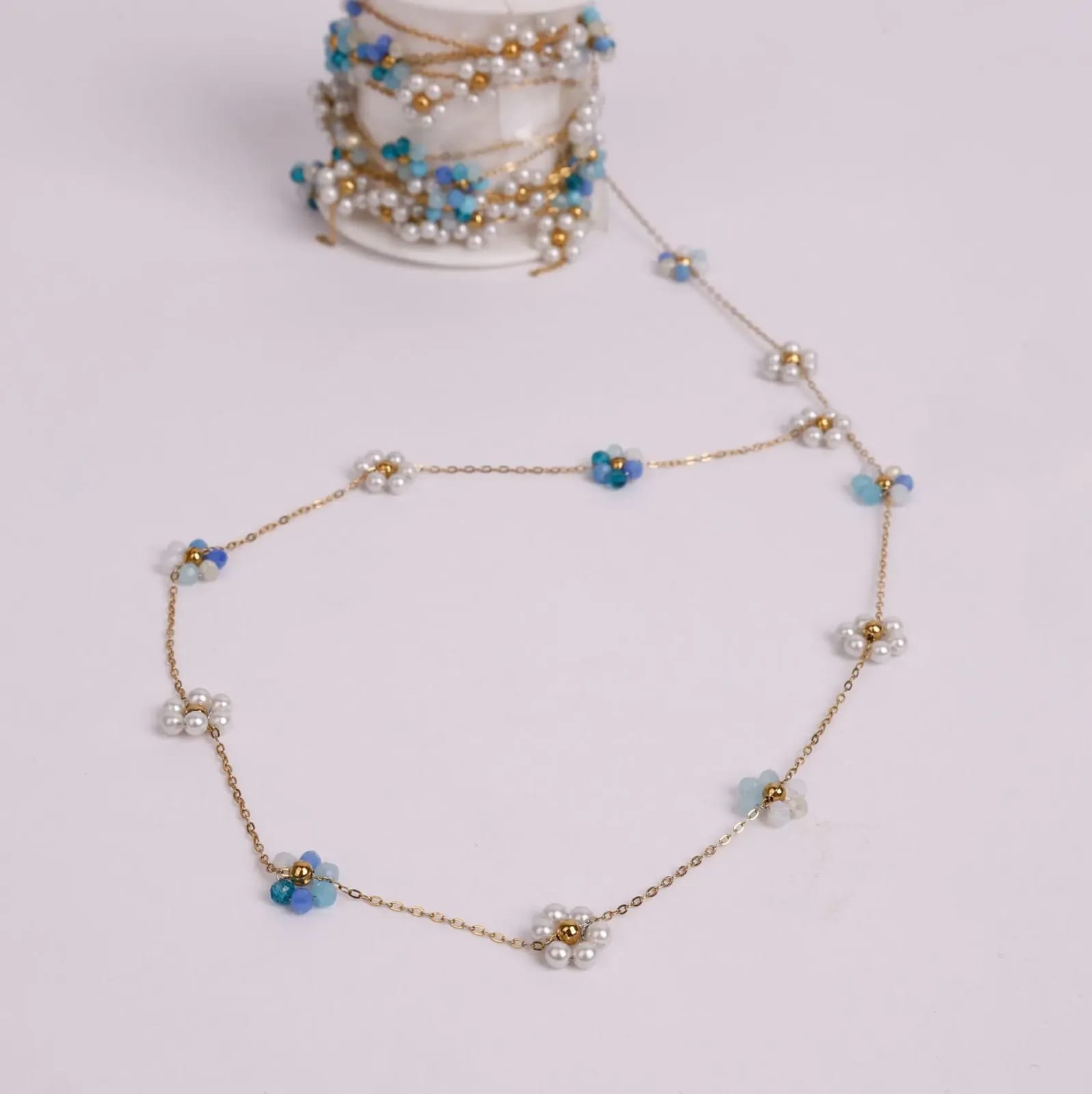 Golden Flower Necklace — Handmade Necklaces, photo 3 of 8