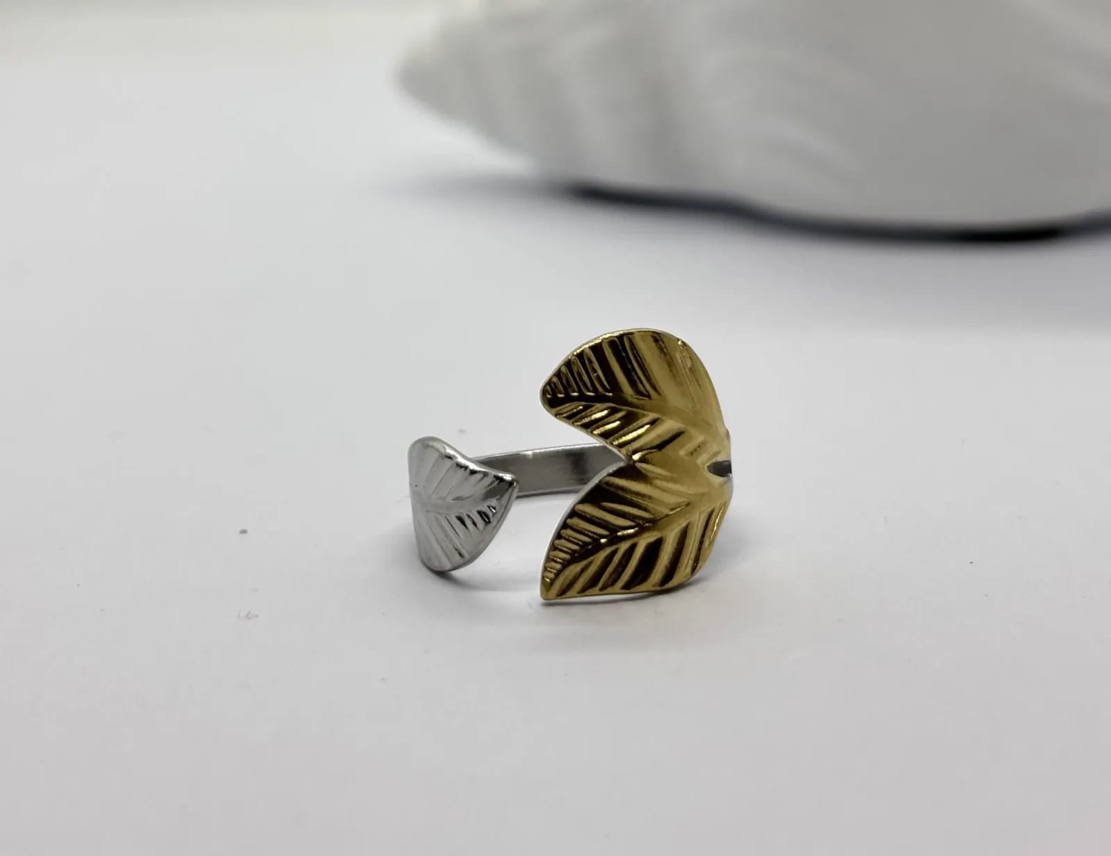 Two-Tone Petal Ring — Rings