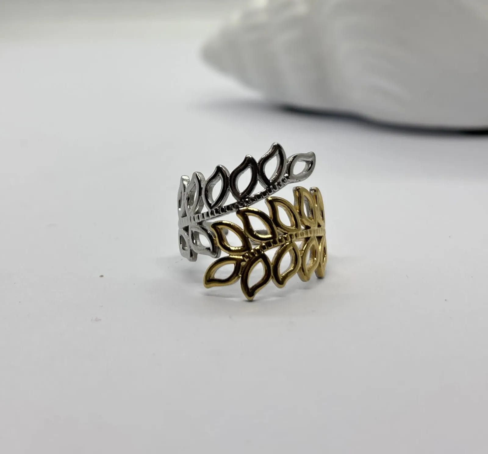Silver Leaves Ring — Rings