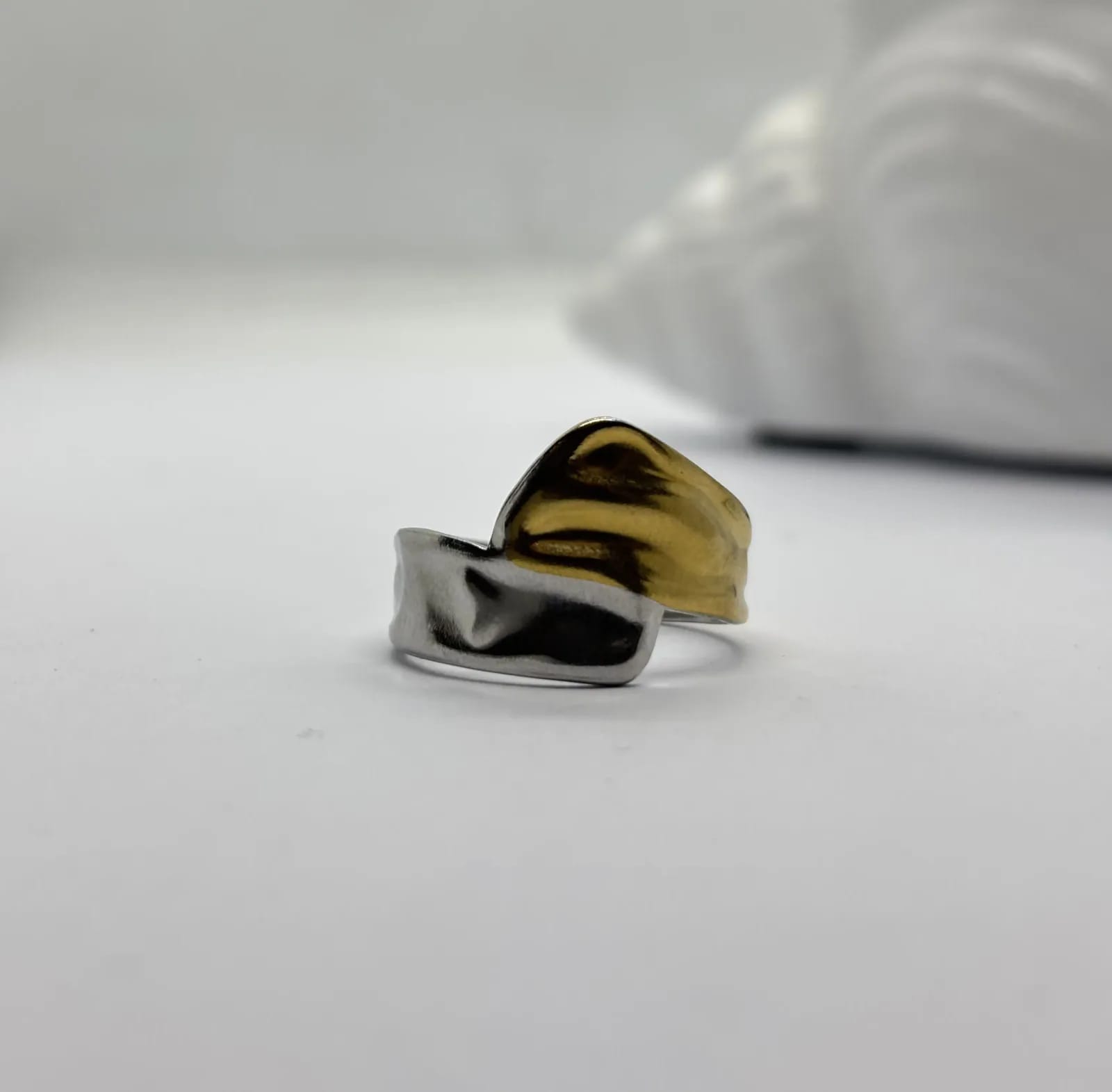 Two-Tone Fold Ring — Rings