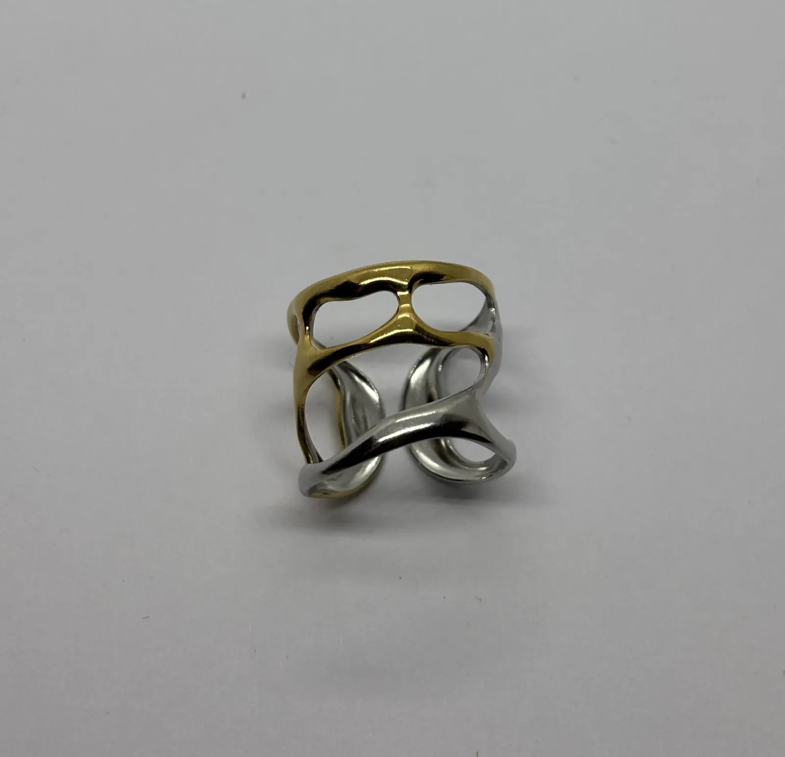 Two-Tone Knotted Ring — Rings