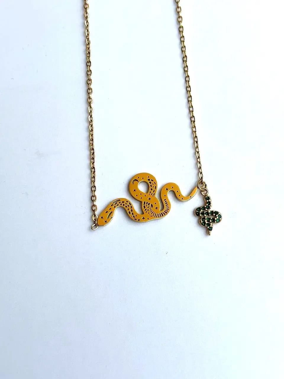 Green Snake Necklace — Necklaces