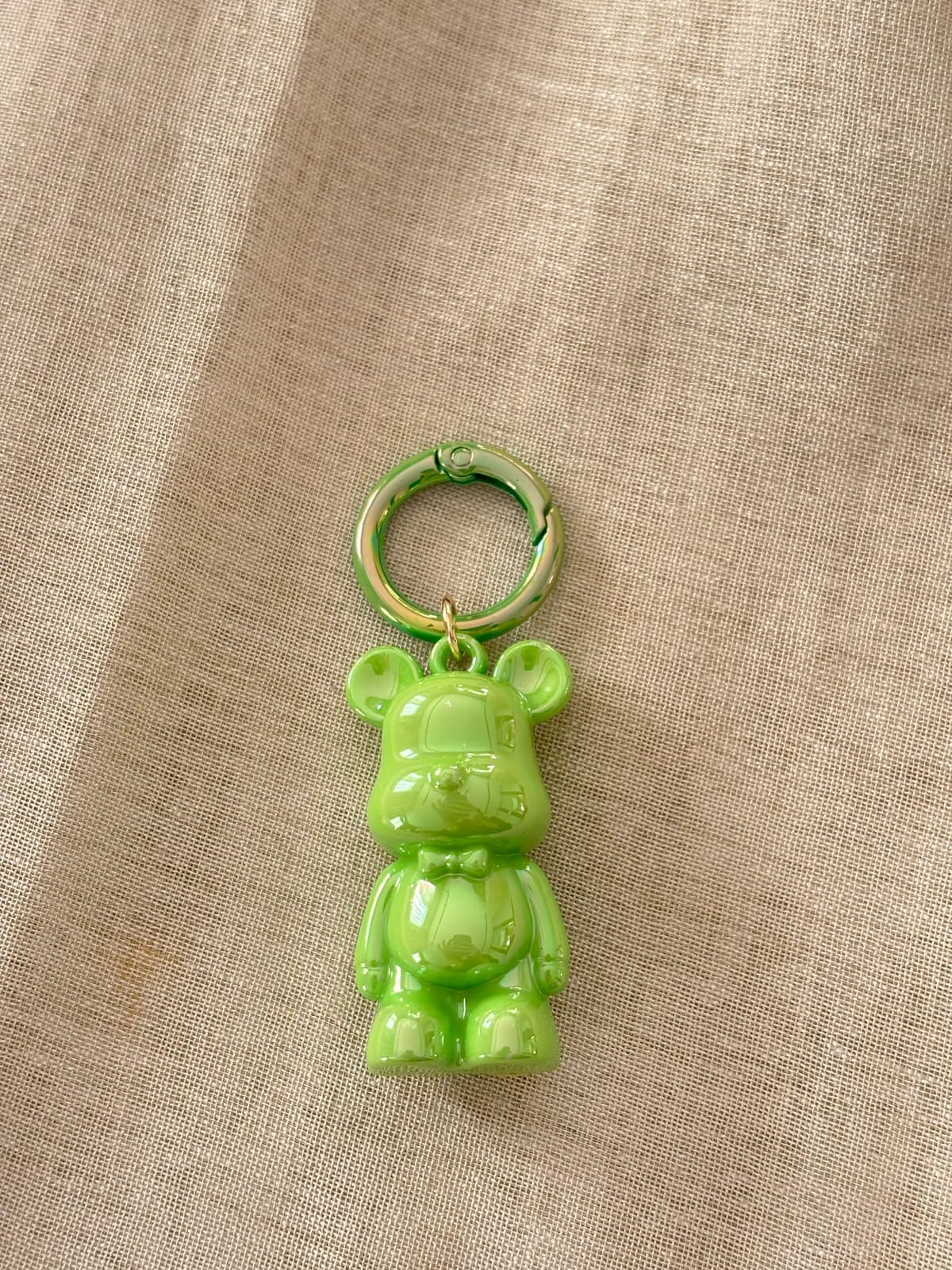 Green Teddy Charm — Key, Bag & Phone Chains