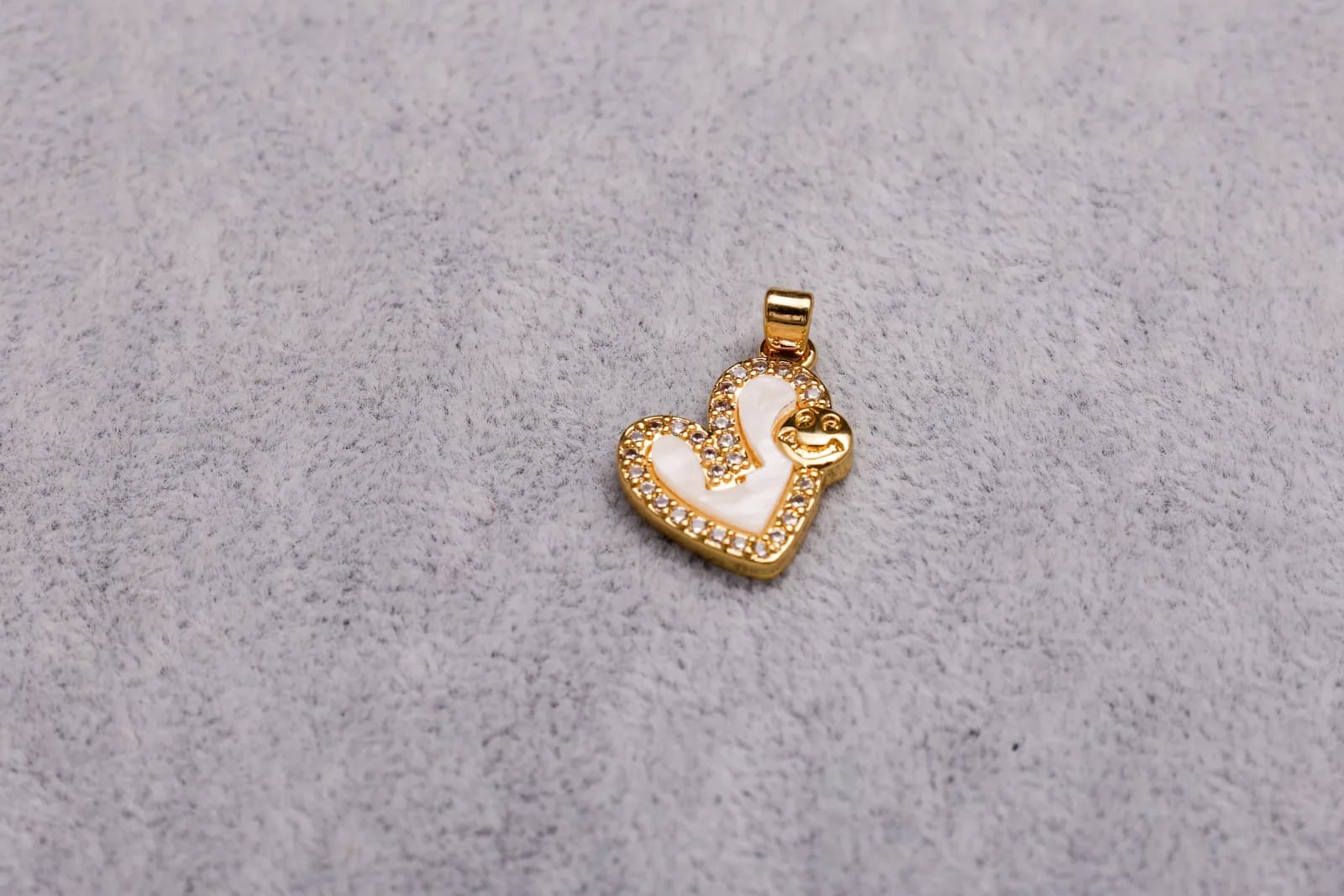 Happy Heart Charm — Handmade Charms