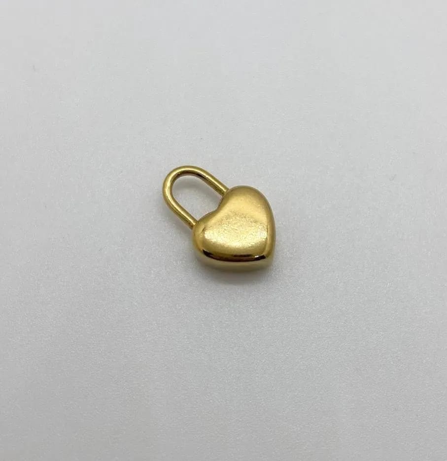 Heart Lock Charm — Handmade Charms