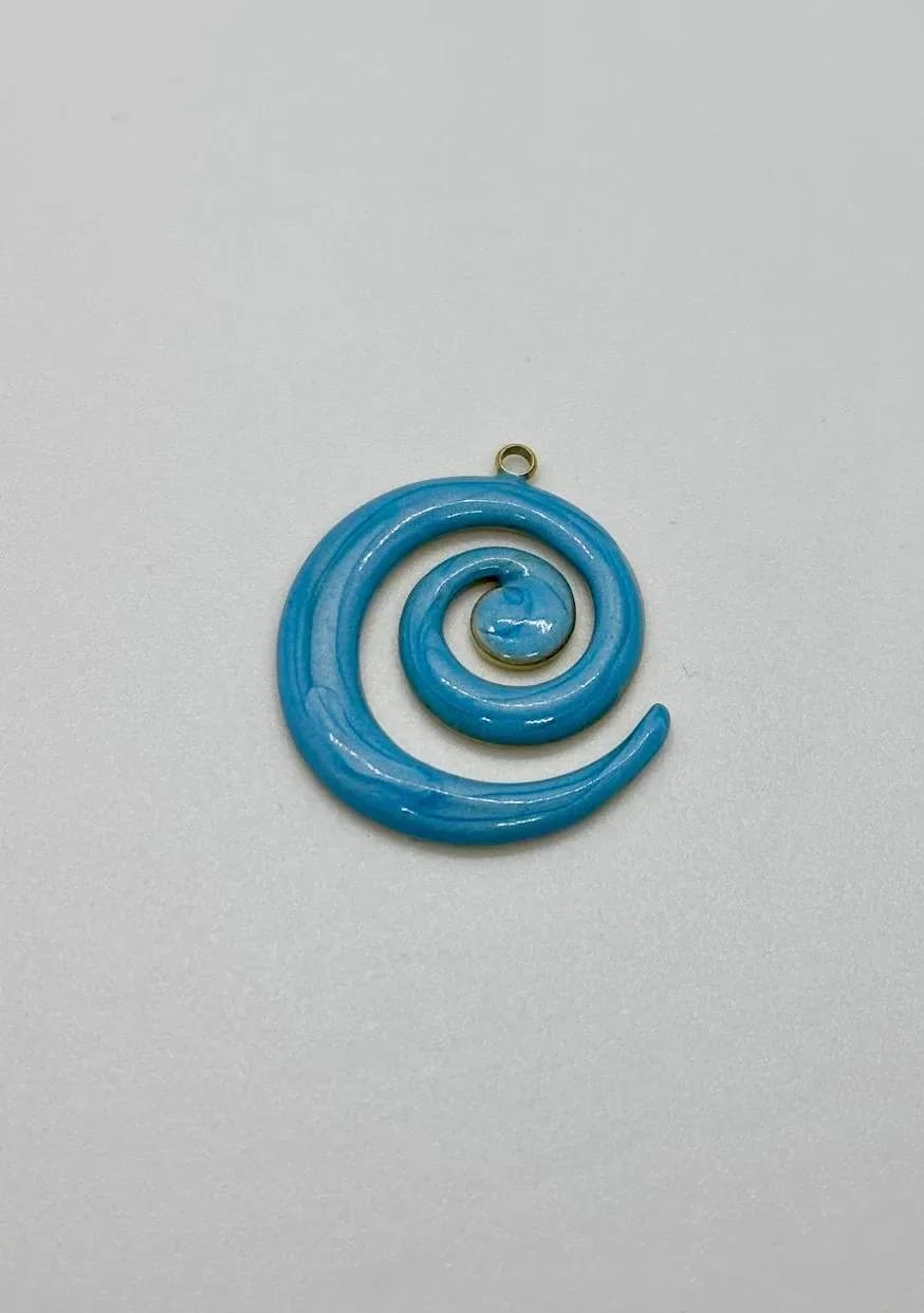 Light-Blue Moana Charm — Handmade Charms