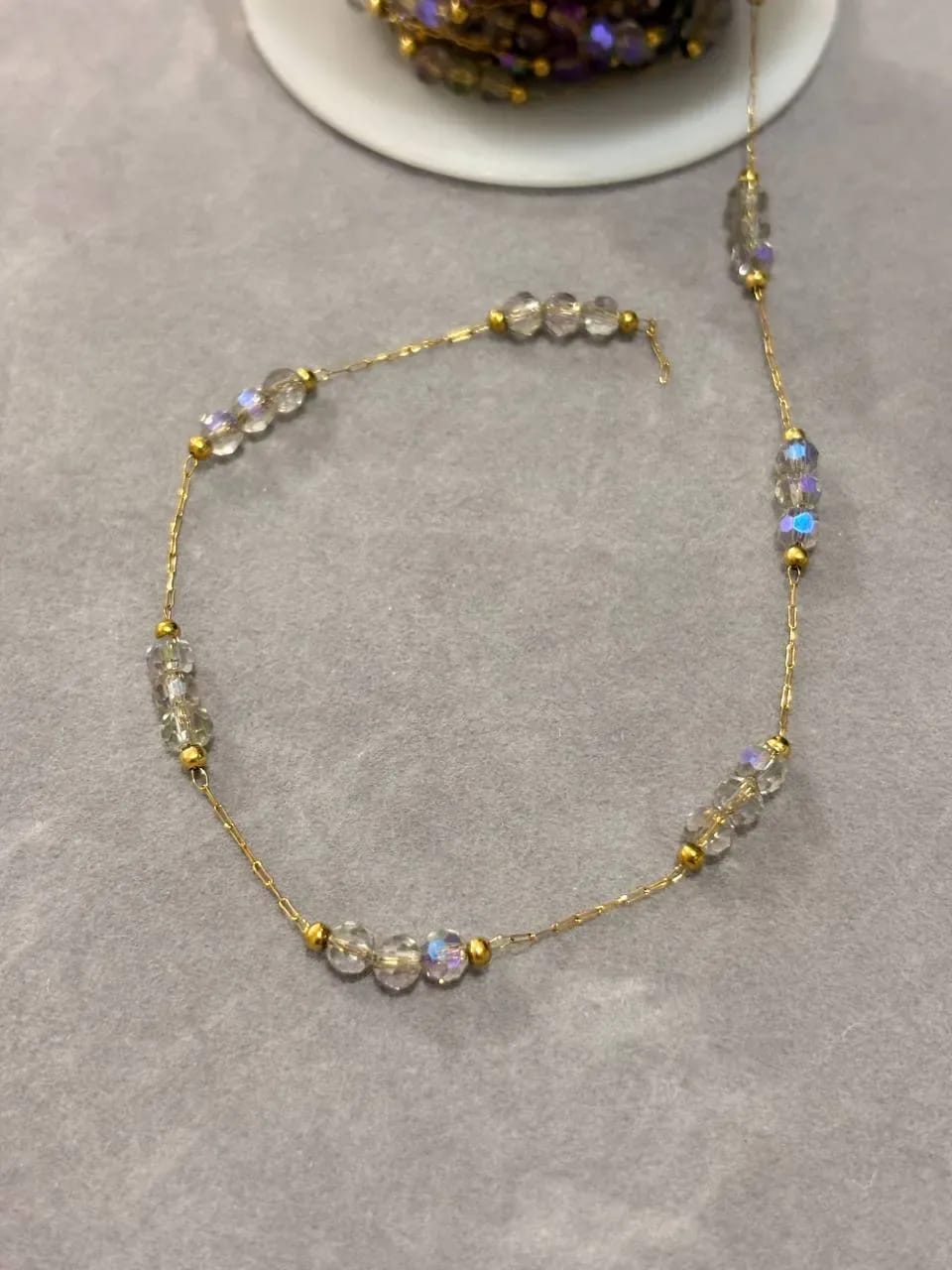 Lilac Crystal Bracelet — Handmade Bracelets & Anklets