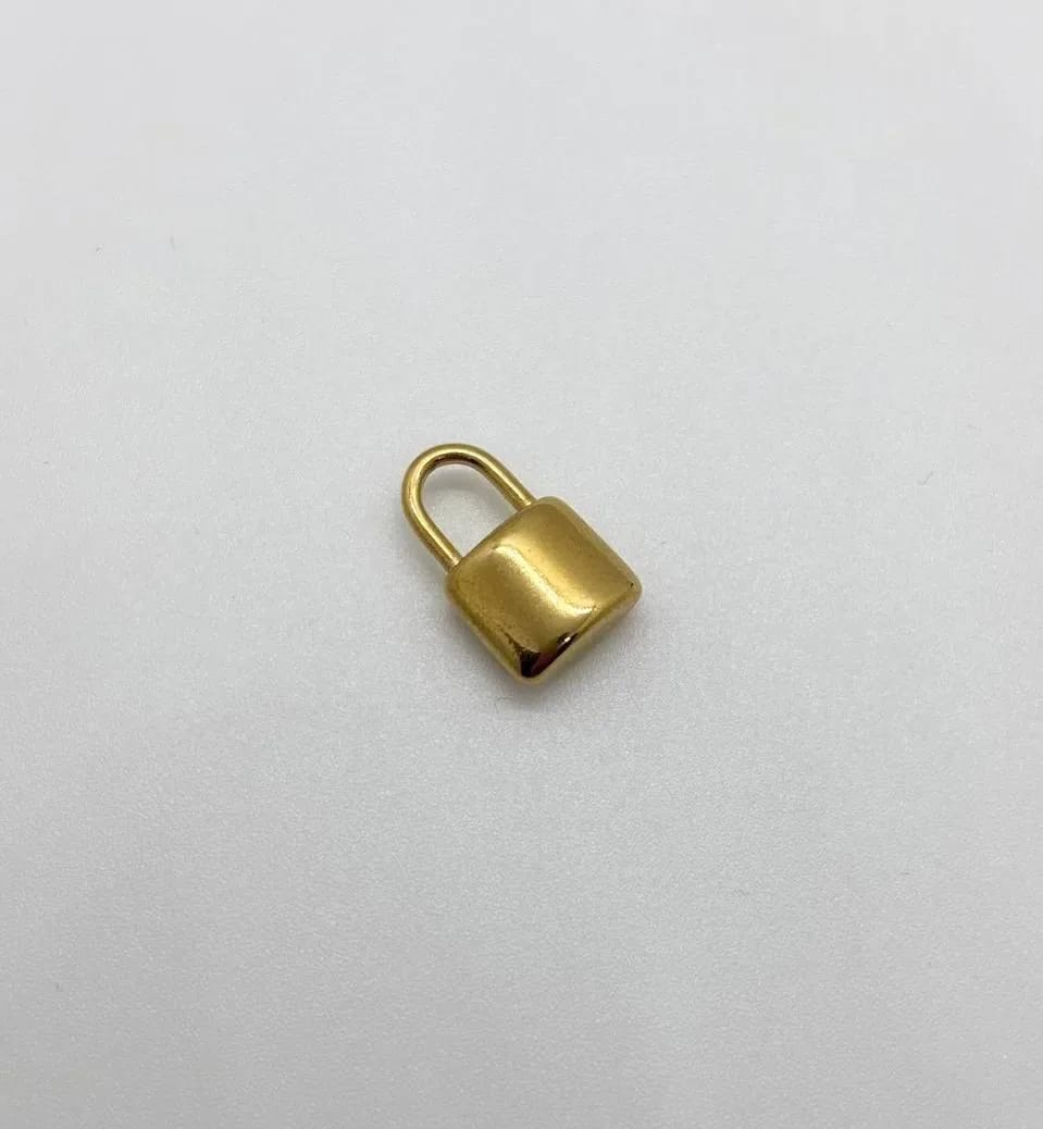 Silver Lock Charm — Handmade Charms