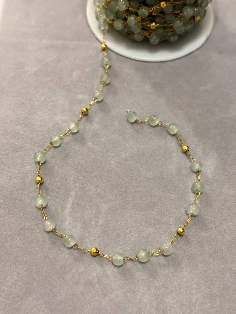 Mint Bead Bracelet — Handmade Bracelets & Anklets