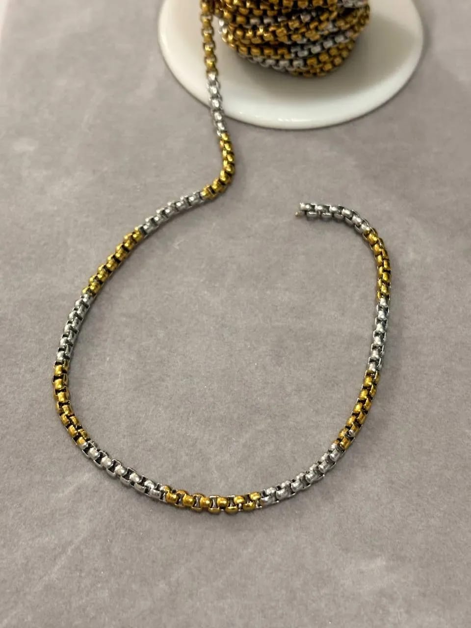 Two-Tone Link Bracelet — Handmade Bracelets & Anklets