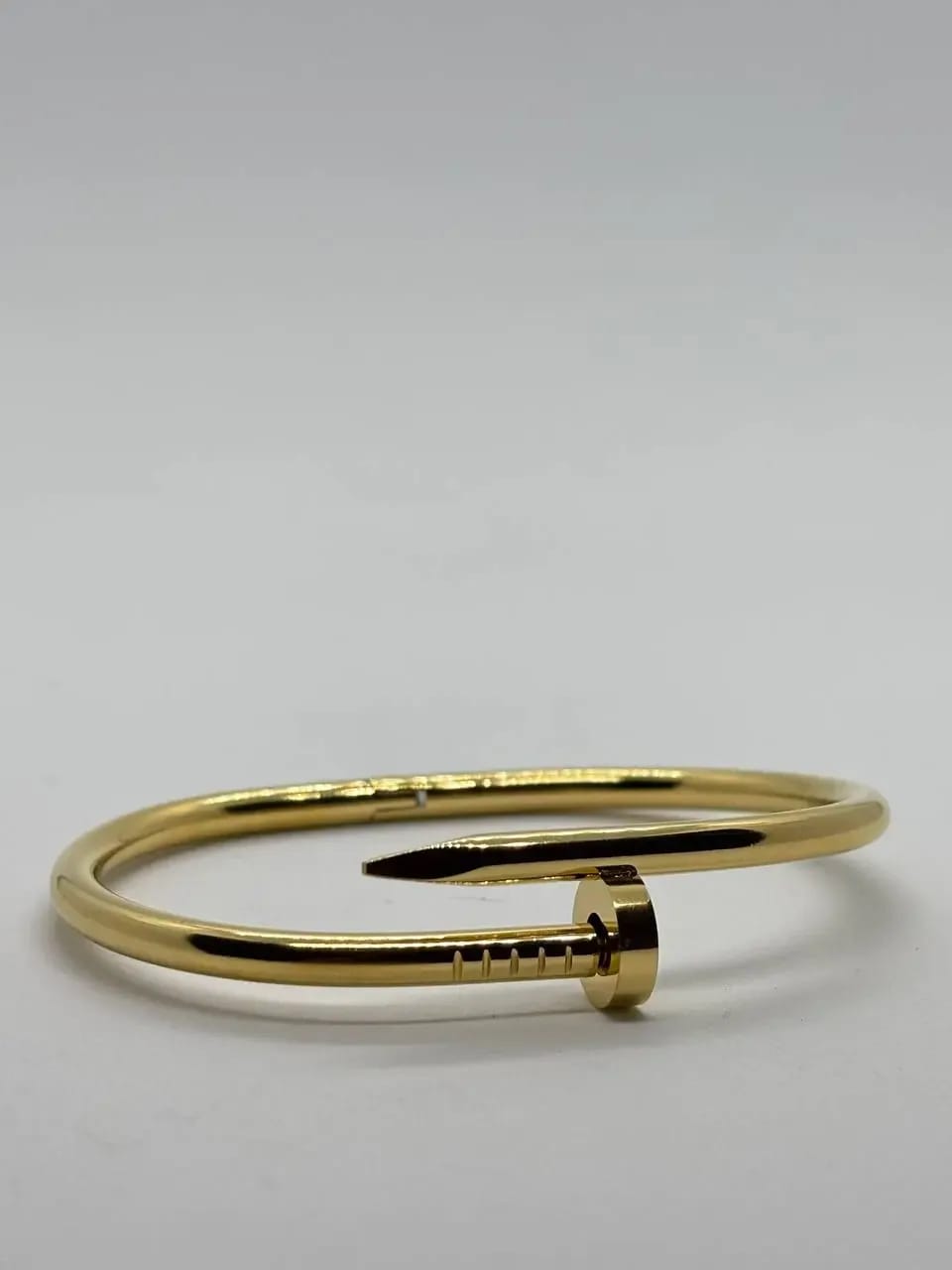 Golden Nail Bangle — Bangles