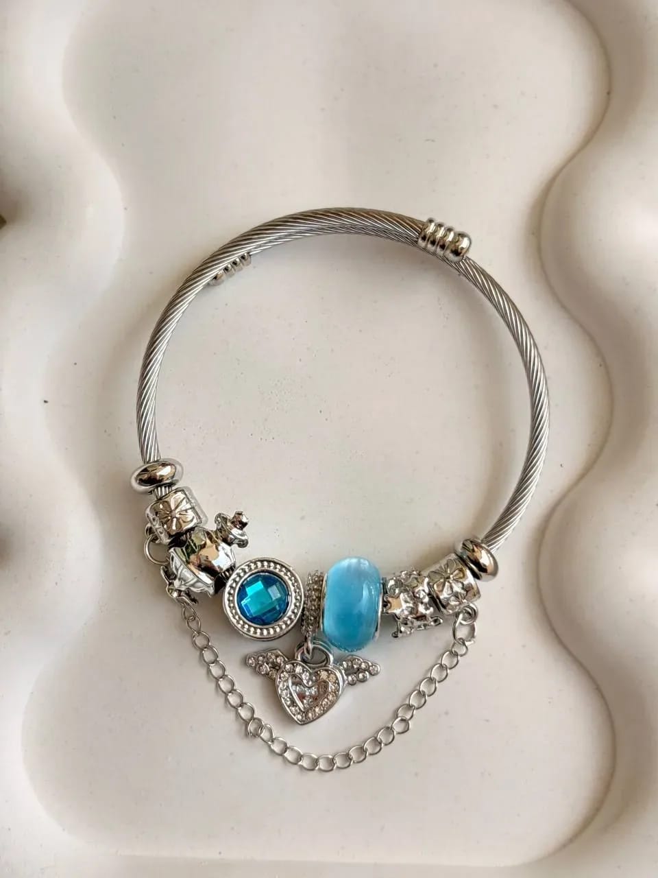 Aqua Charm Bracelet — Charm Bracelets