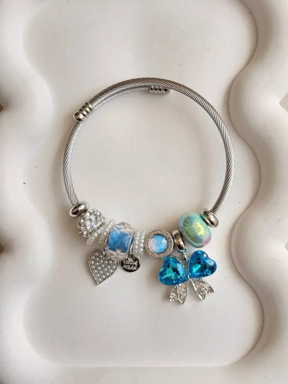 Blue Heart Charm Bracelet — Charm Bracelets