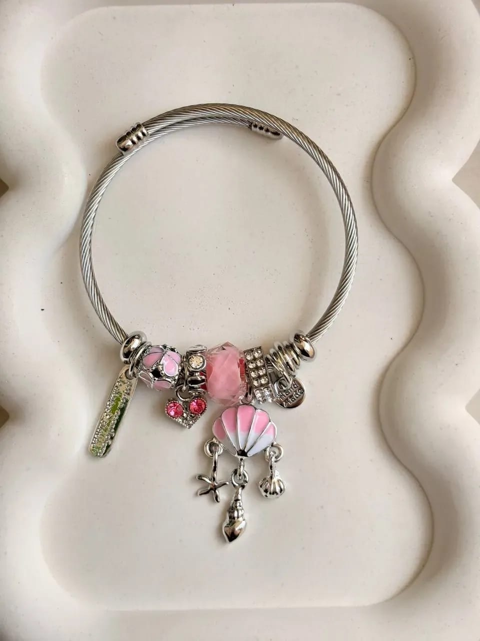 Pink Flamingo Charm Bracelet — Charm Bracelets