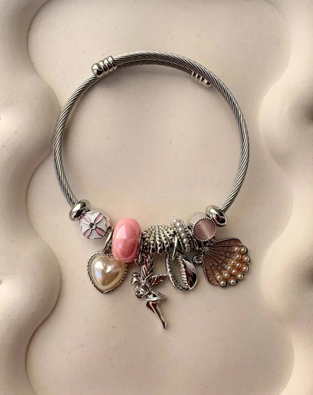 Pink Heart Charm Bracelet — Charm Bracelets