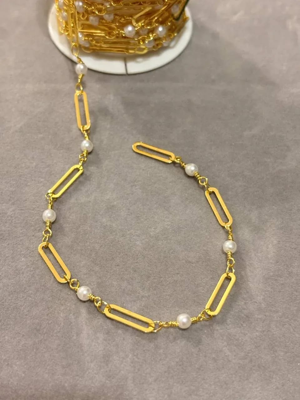 Pearl Paperclip Necklace — Handmade Necklaces