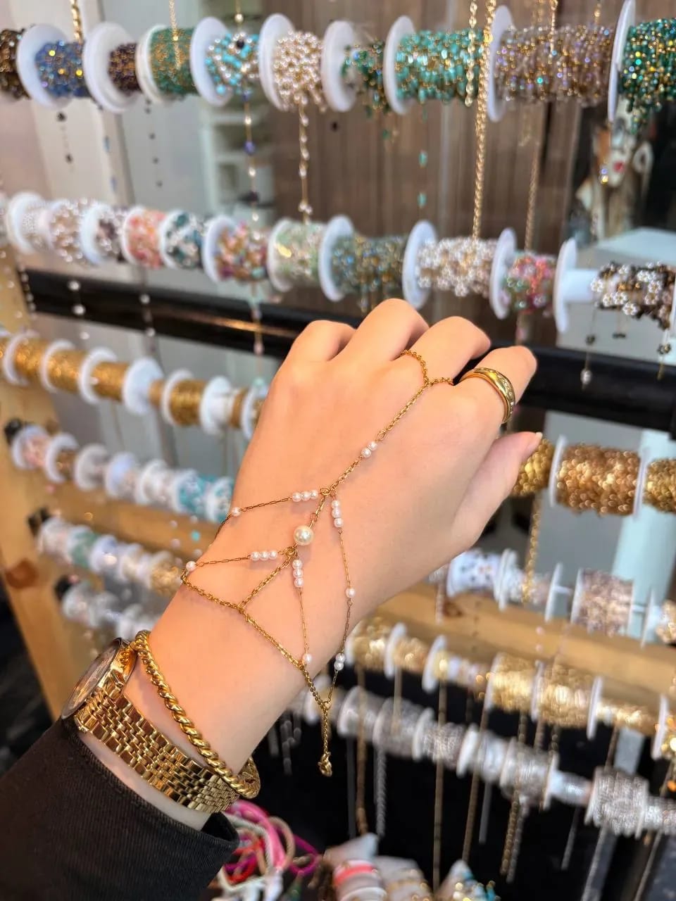 Pearl Hand Chain — Hand Chains