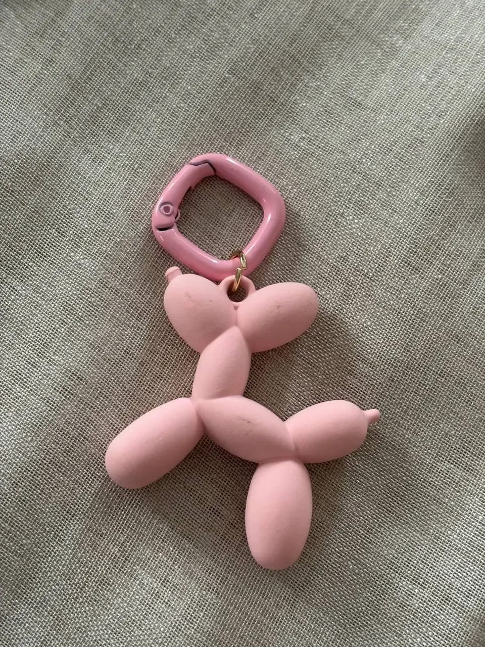 Pink Balloon-Dog Charm — Key, Bag & Phone Chains