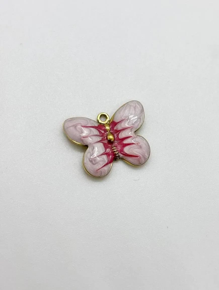 Red Butterfly Charm — Handmade Charms