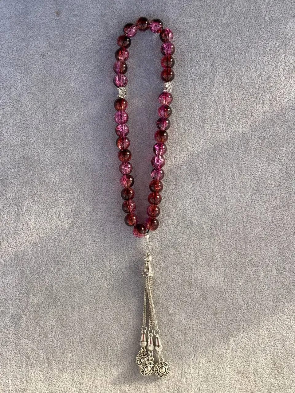 Garnet 33-Bead Sebha — Sebha