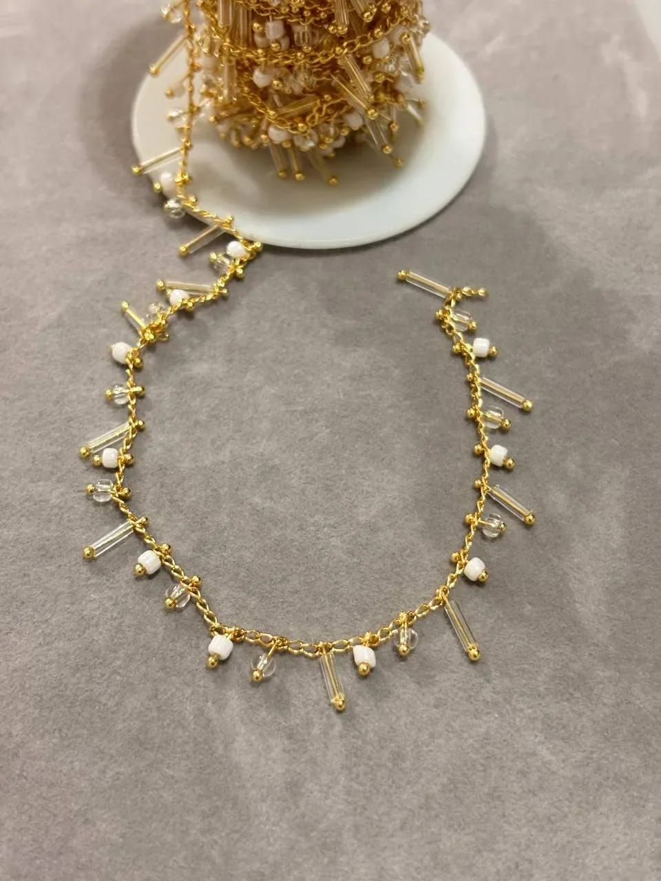 Shiny Golden Necklace — Handmade Necklaces