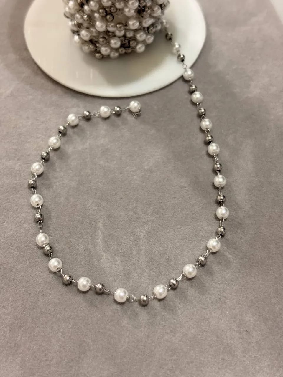 Silver Bead Necklace — Handmade Necklaces