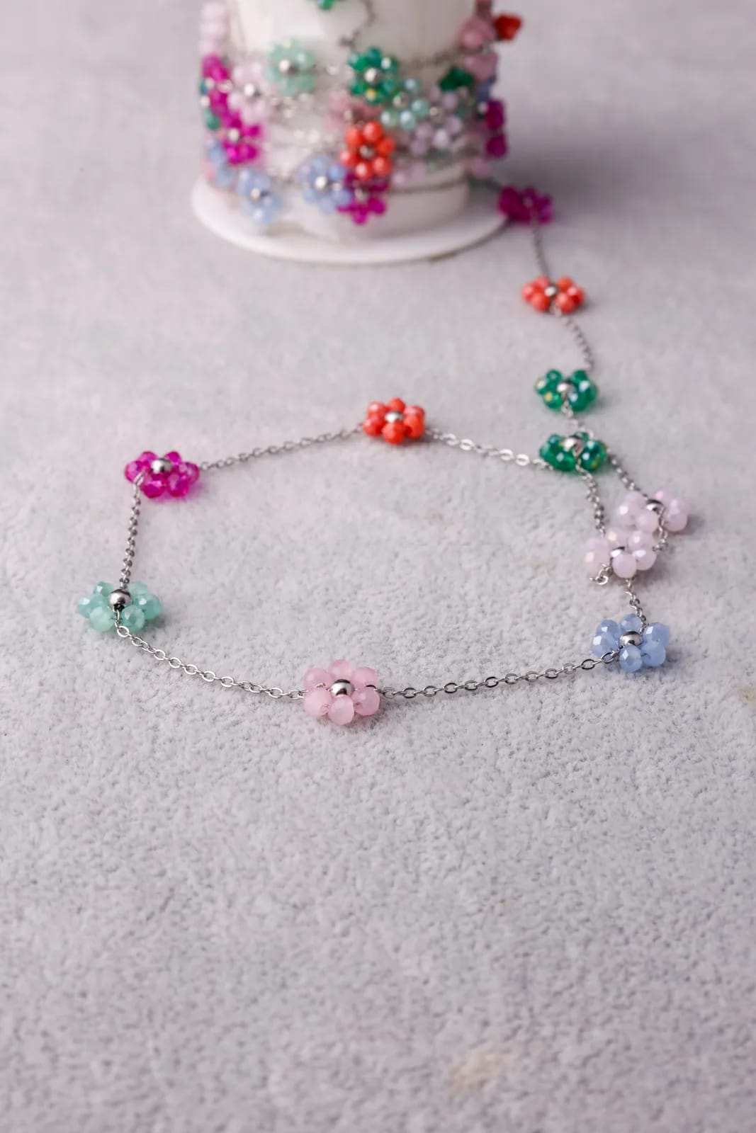 Silver Flower Necklace — Handmade Necklaces, photo 2 of 3