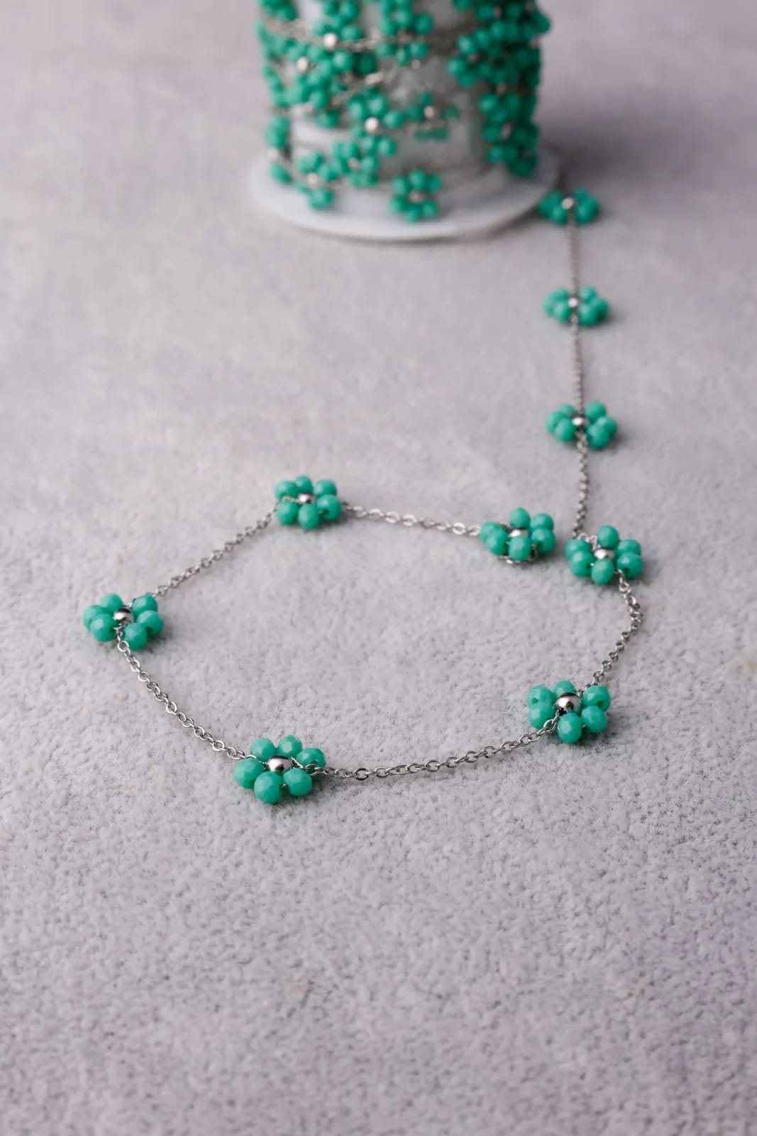 Silver Flower Necklace — Handmade Necklaces, photo 3 of 3