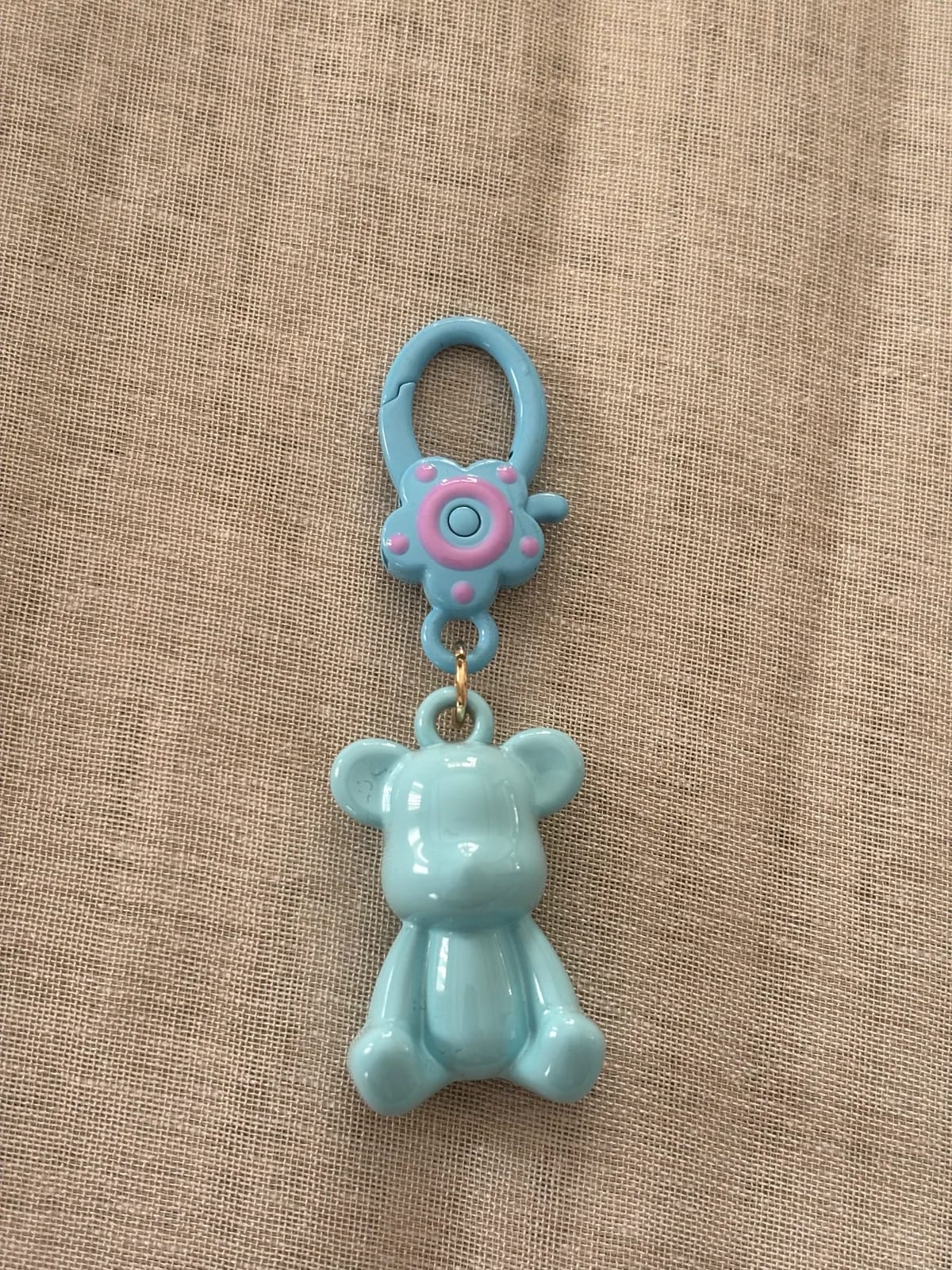 Blue Mini-Teddy Charm — Key, Bag & Phone Chains