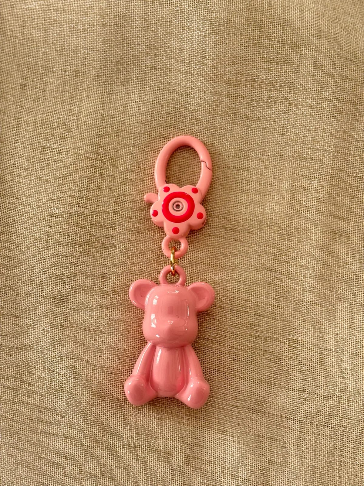 Rose Mini-Teddy Charm — Key, Bag & Phone Chains