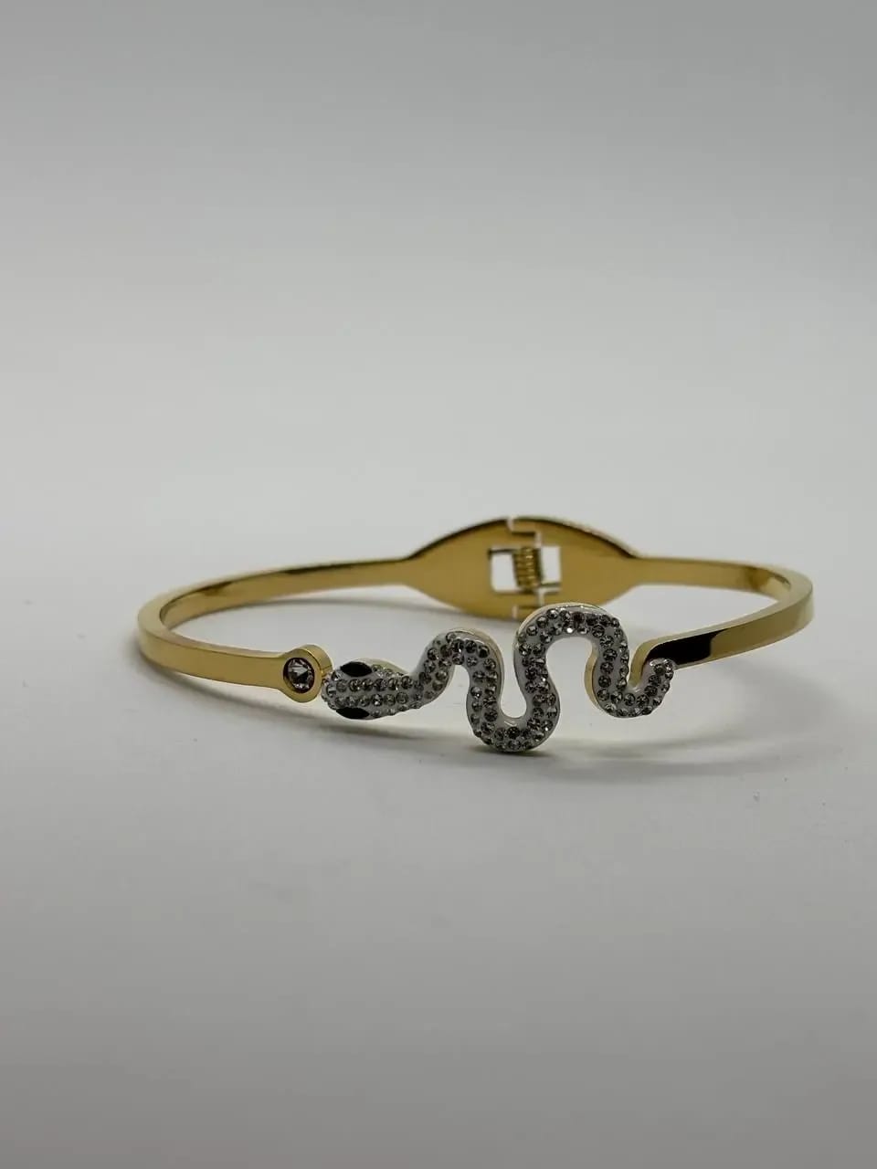 Golden Snake Bangle — Bangles