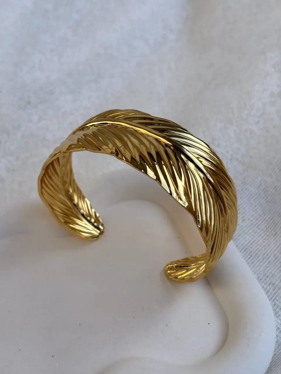 Golden Feather Cuff — Bangles, photo 1 of 3