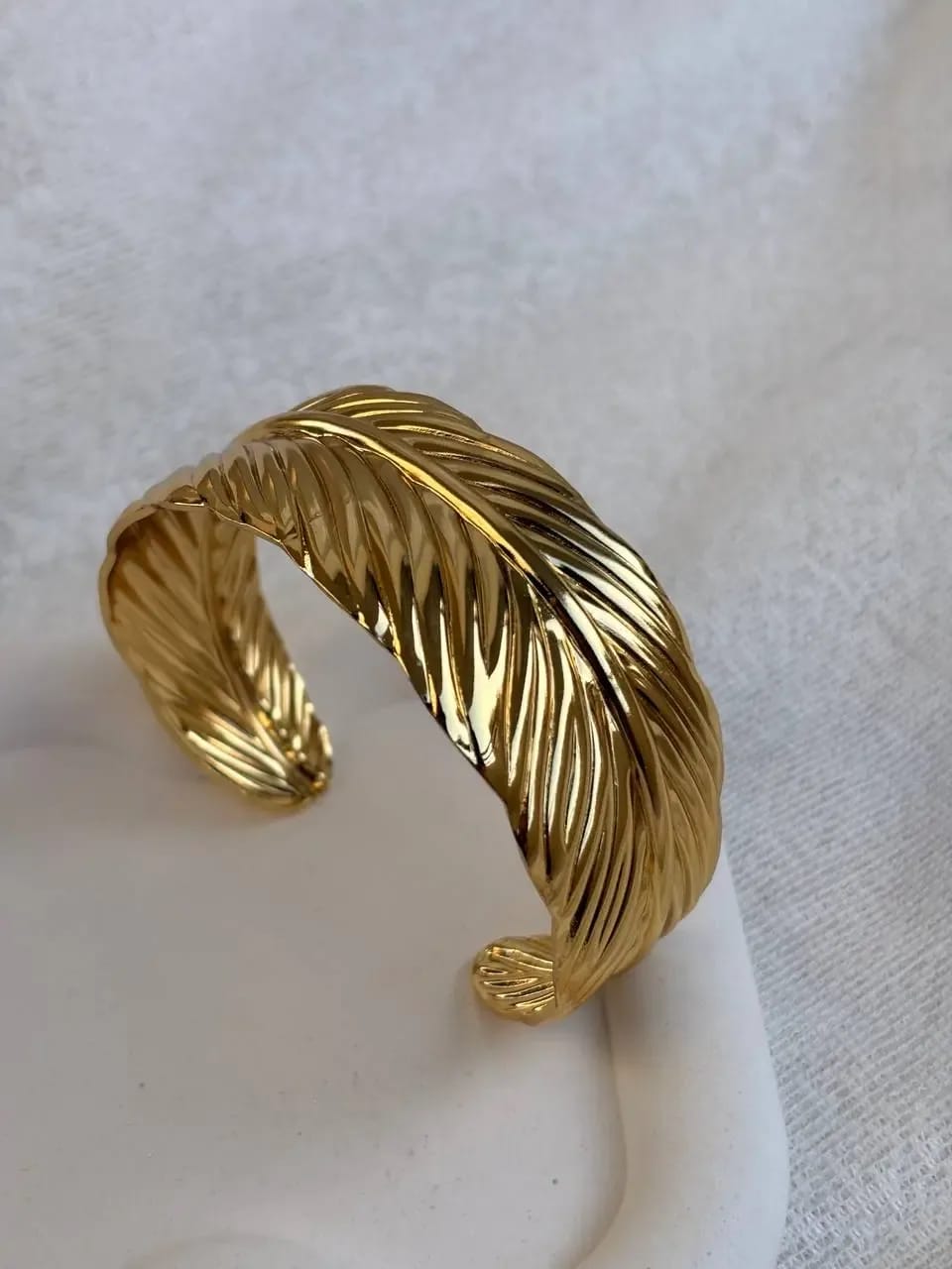 Golden Feather Cuff — Bangles, photo 2 of 3