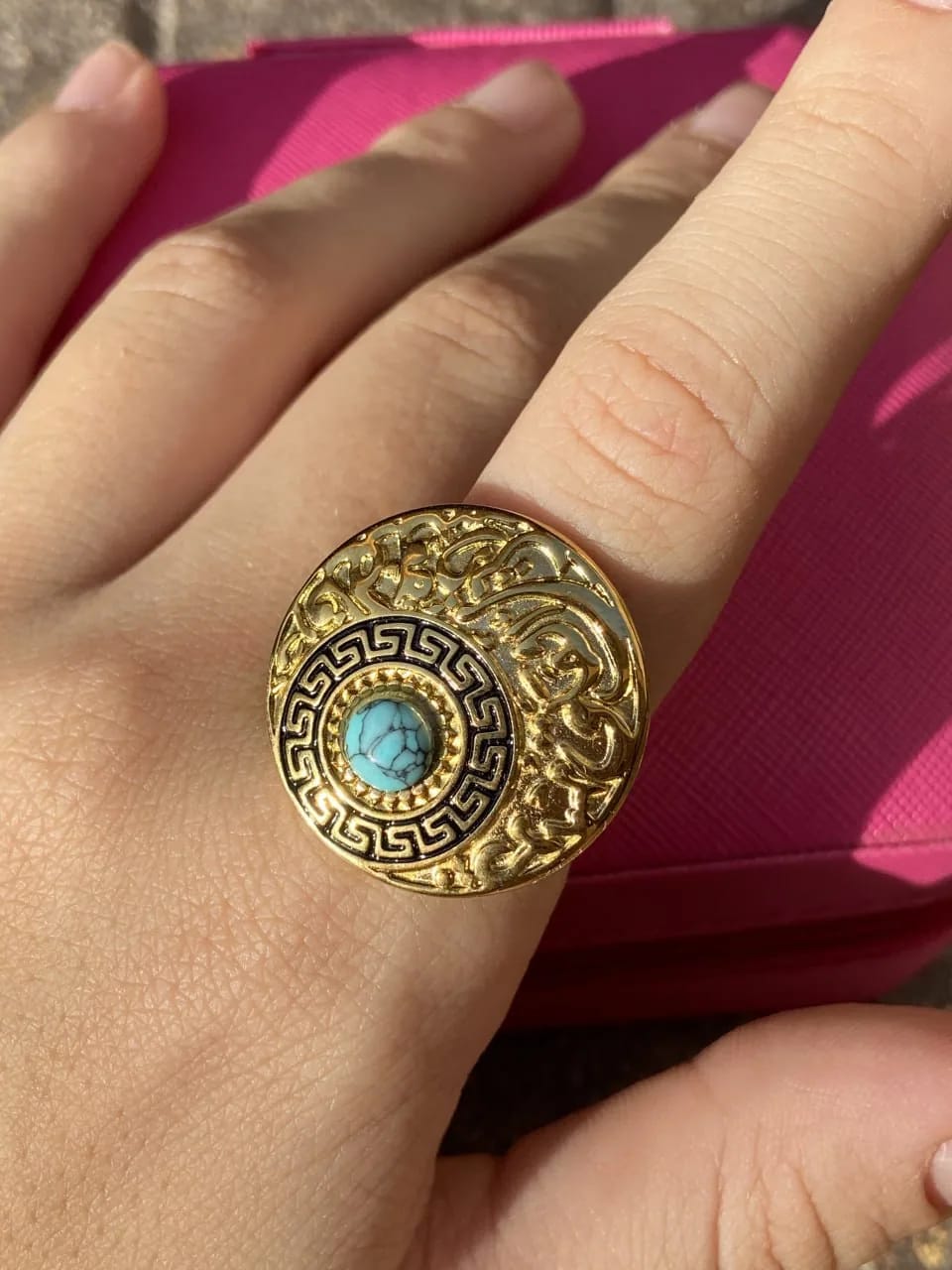 Turquoise Medallion Ring — Rings, photo 2 of 2