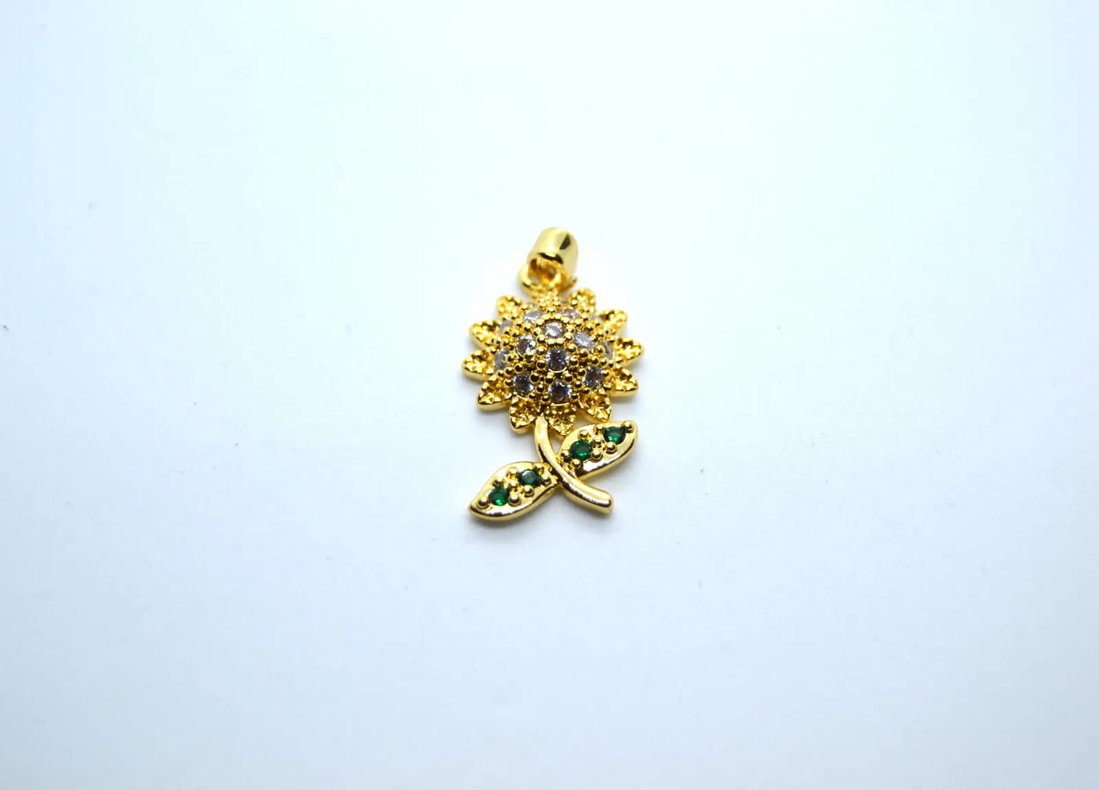 Golden Sunflower Charm — Handmade Charms