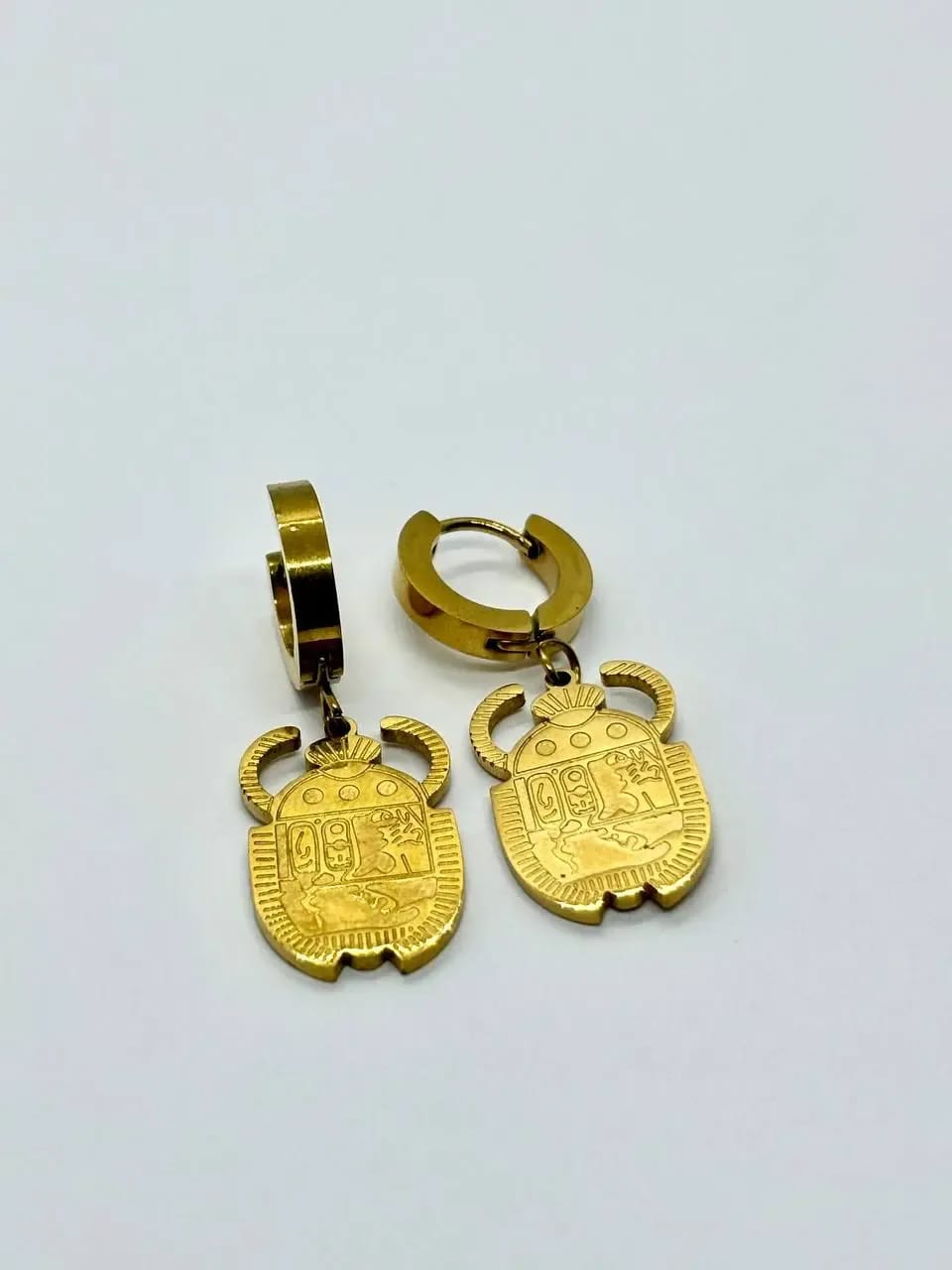 Sacred Scarab Earrings — Earrings